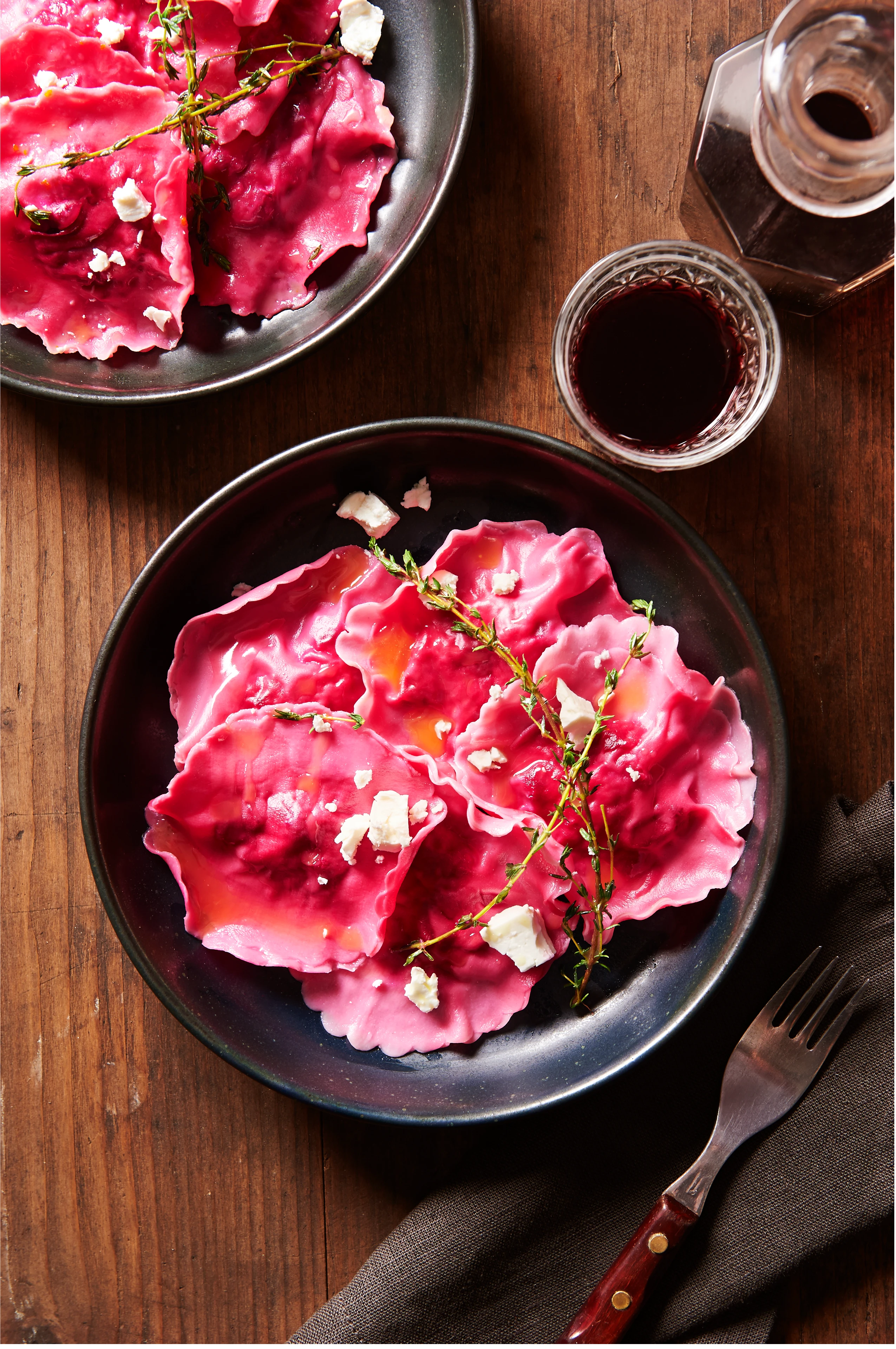Rote-Rüben-Ravioli mit Orangenbutter