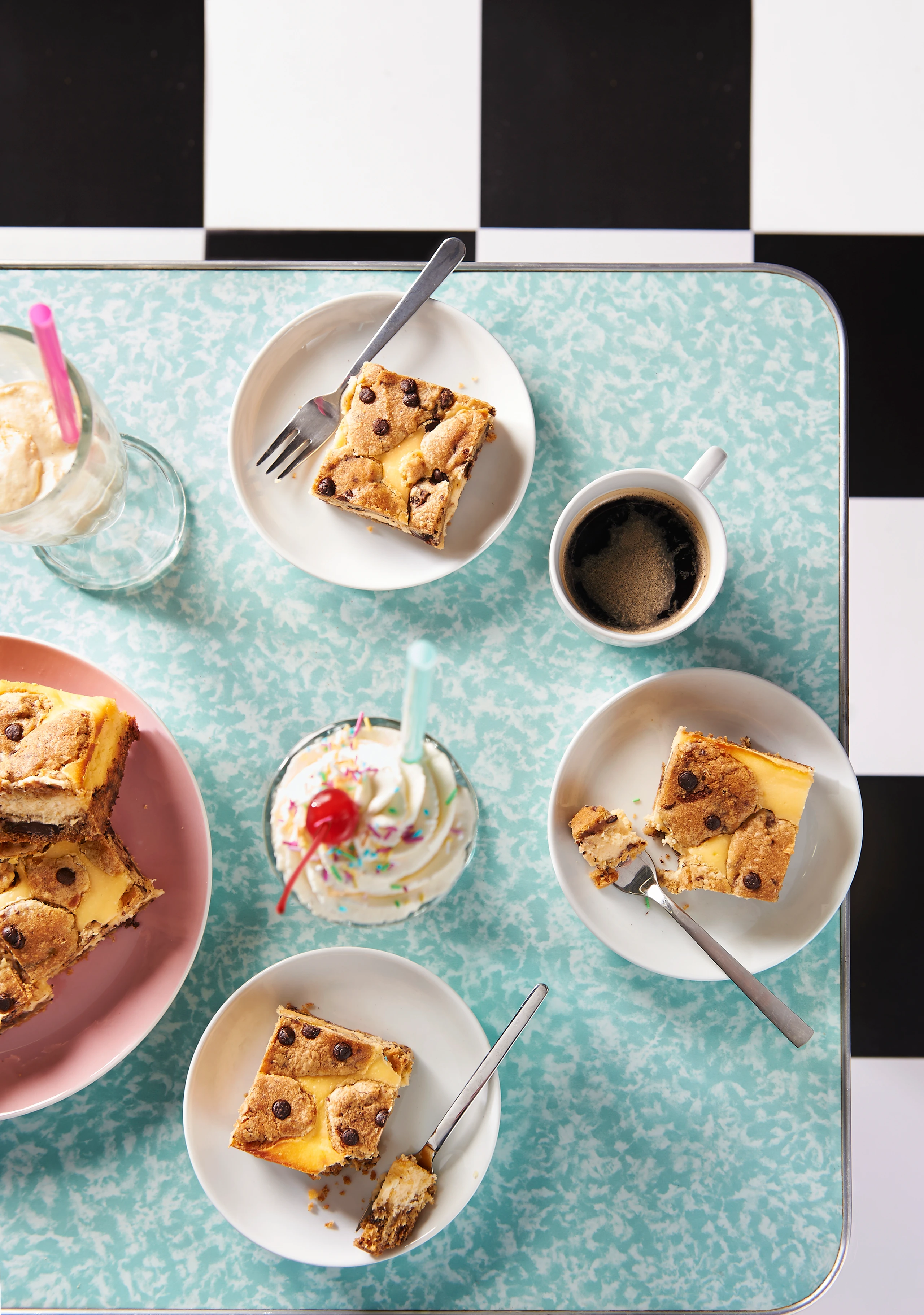 Cookie-Kuchen mit Cheesecakefülle