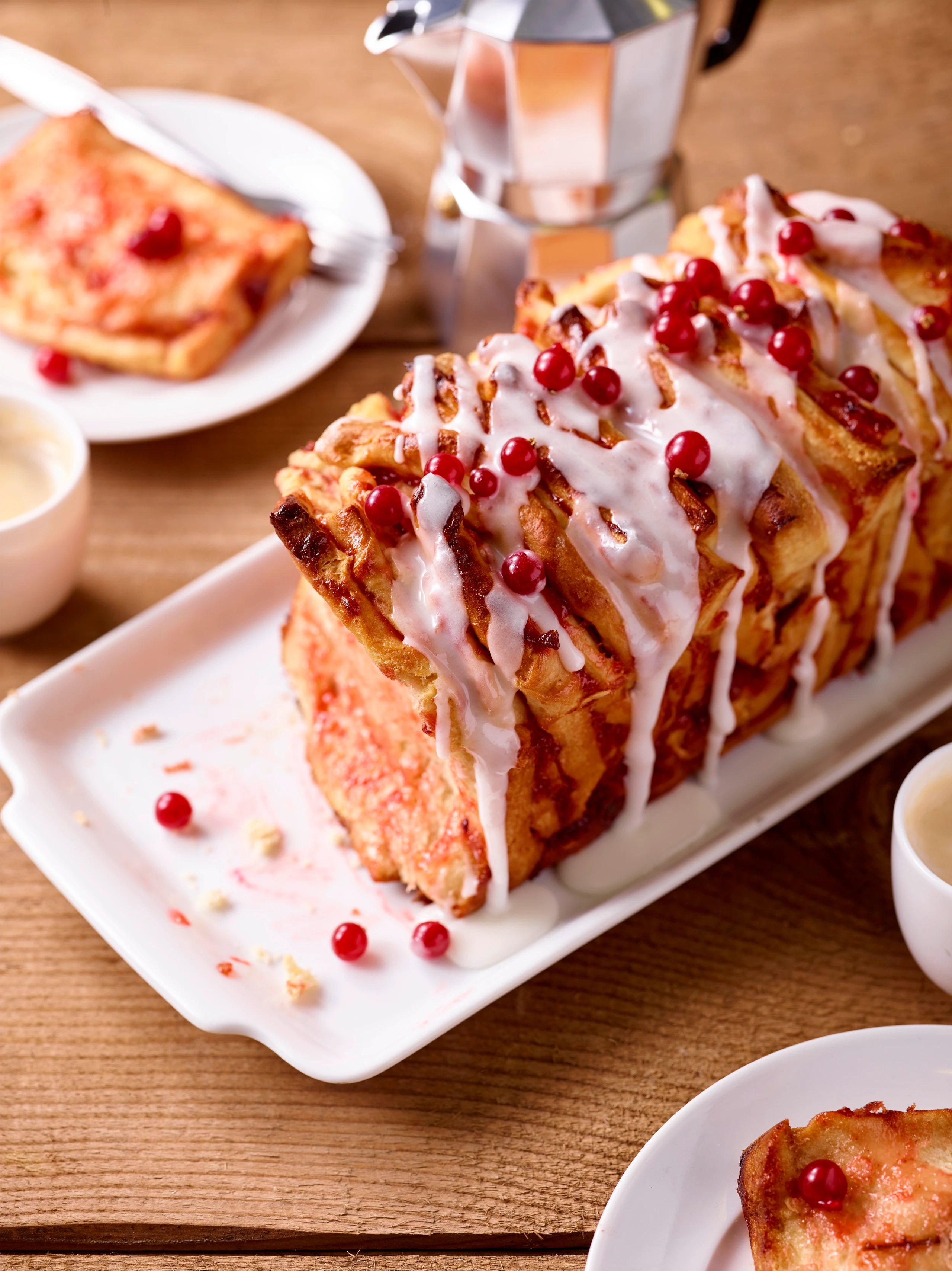 Zupfbrot mit Ribiseln