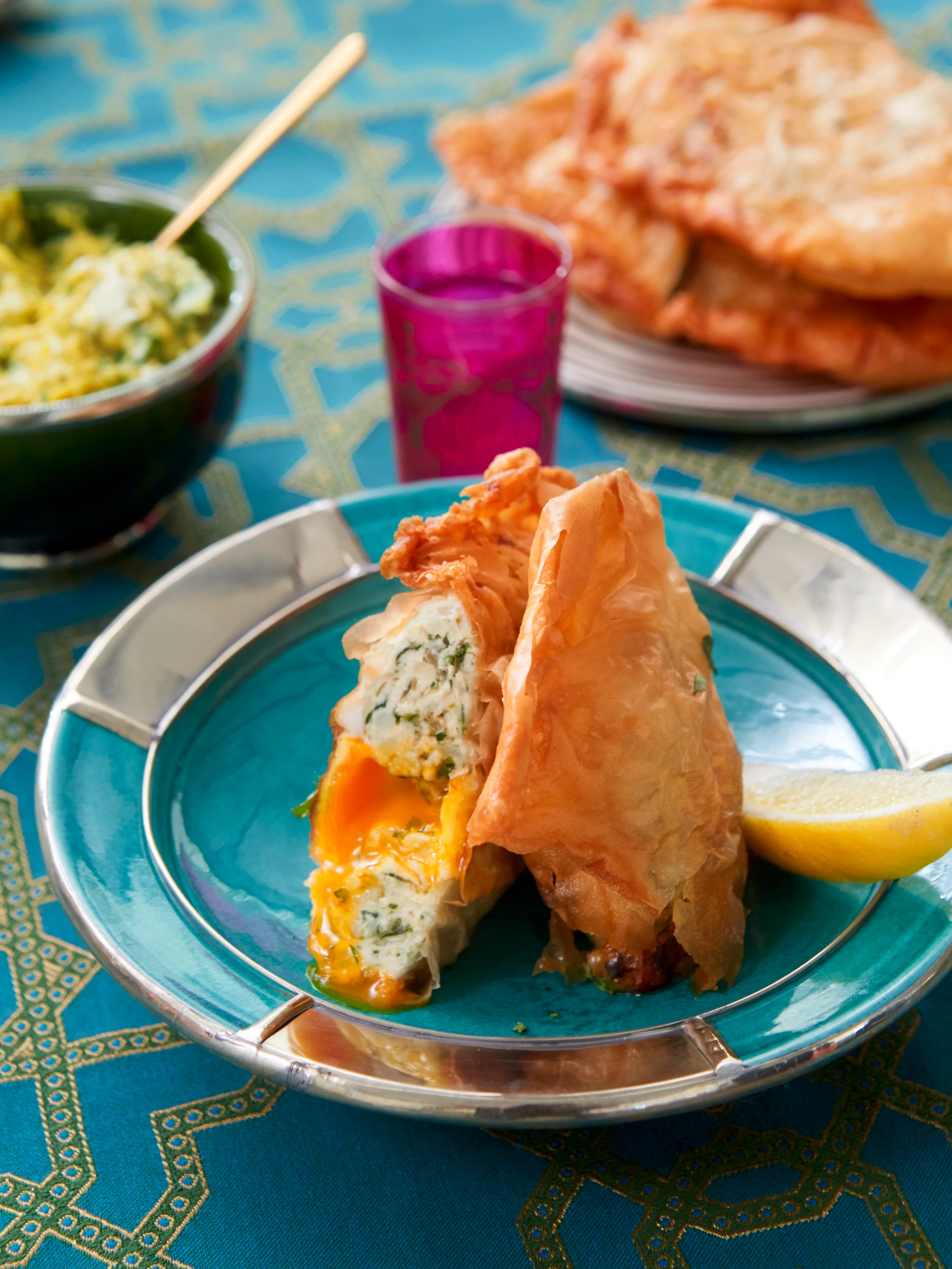 Brick mit Huhn und Ei