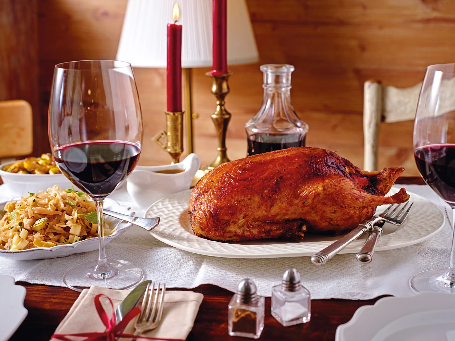 Ente mit Mostkraut und Erdäpfelgröstl