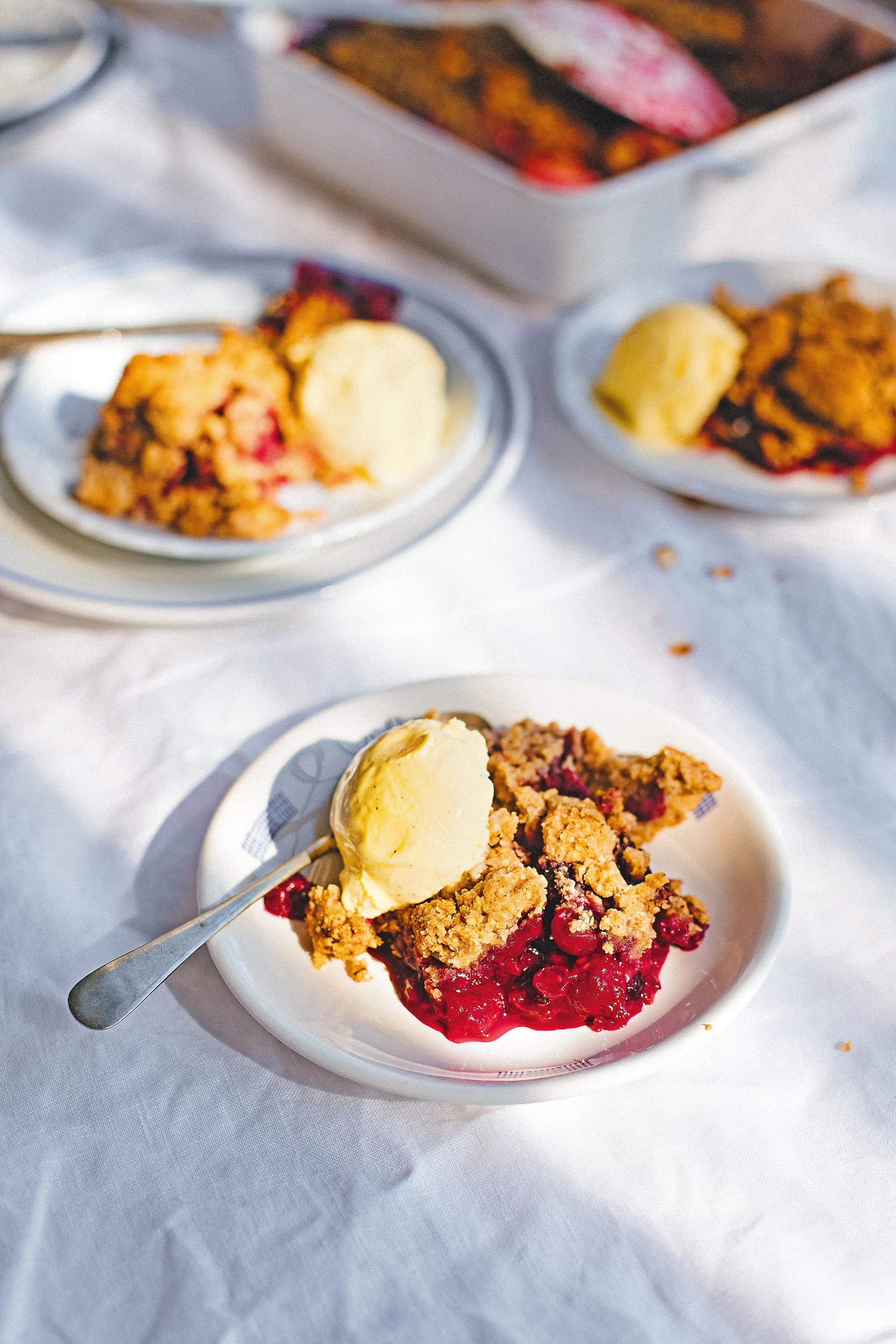 Buchweizen-Beeren-Crumble
