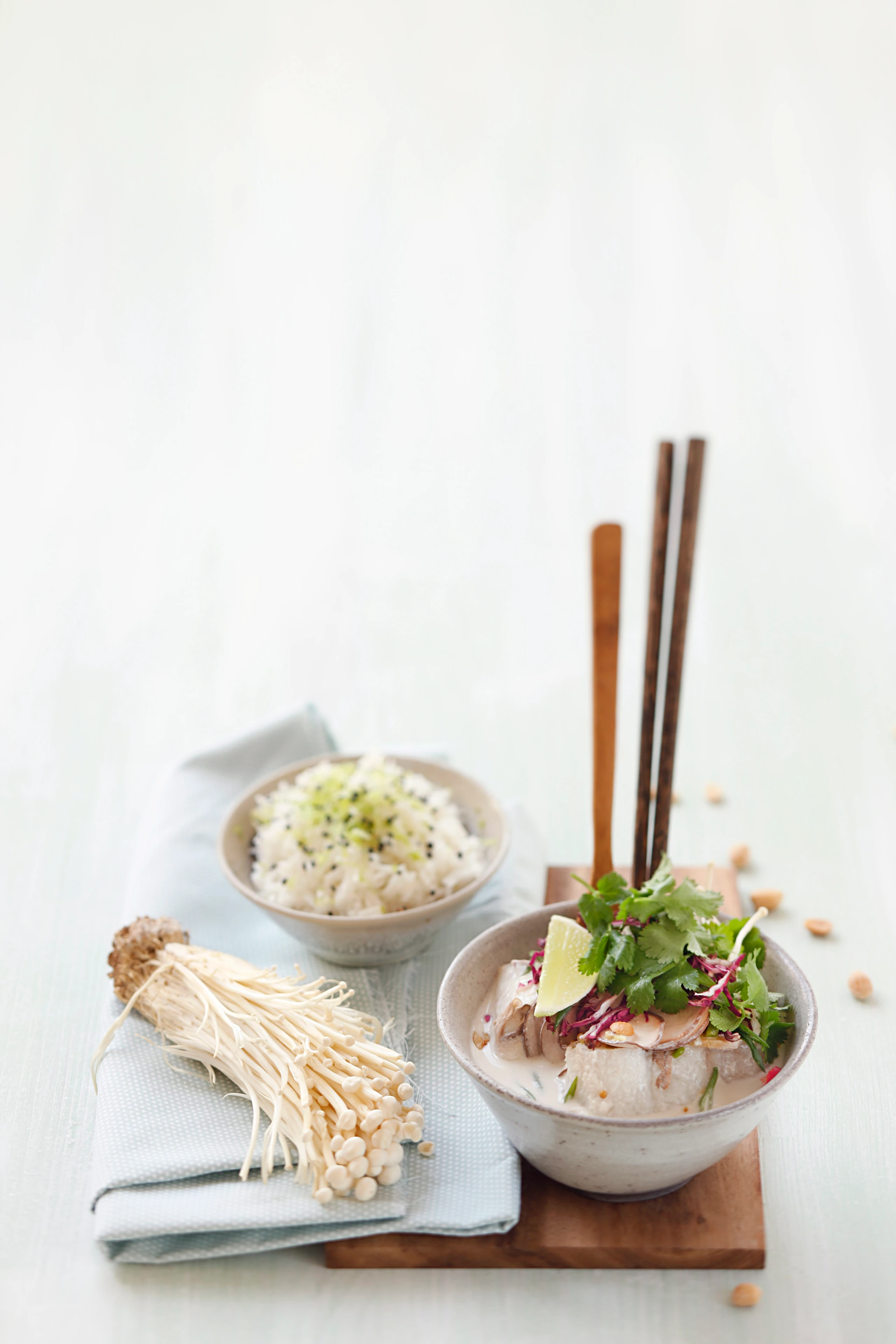 Curry mit Kabeljau und Reis