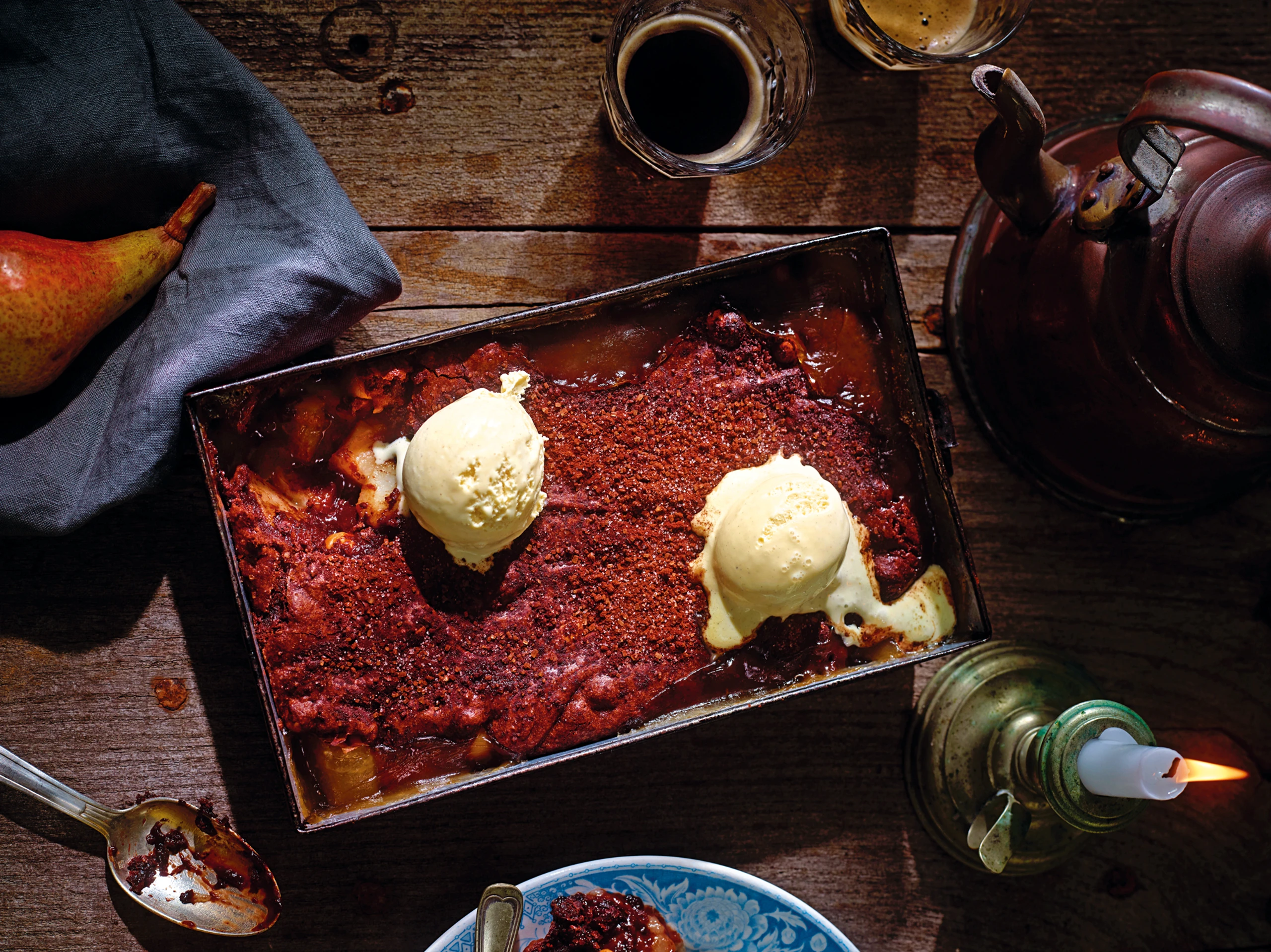 Schoko-Birnen-Auflauf