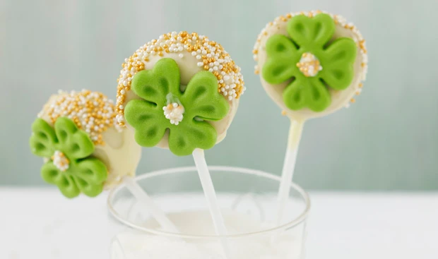 Cake Pop Kleeblätter