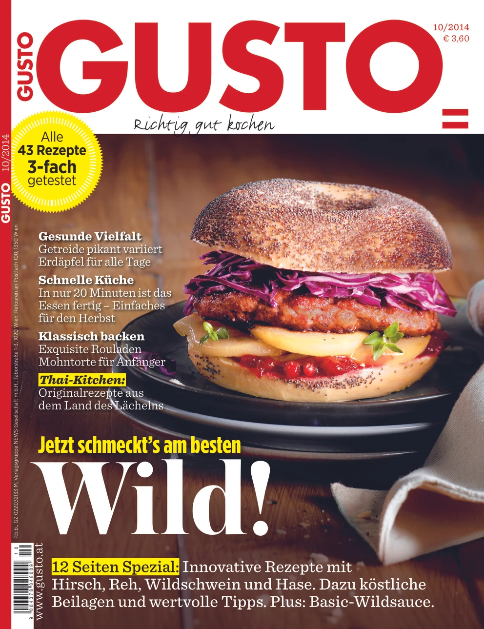 GUSTO.AT Ausgabe - Oktober 2014