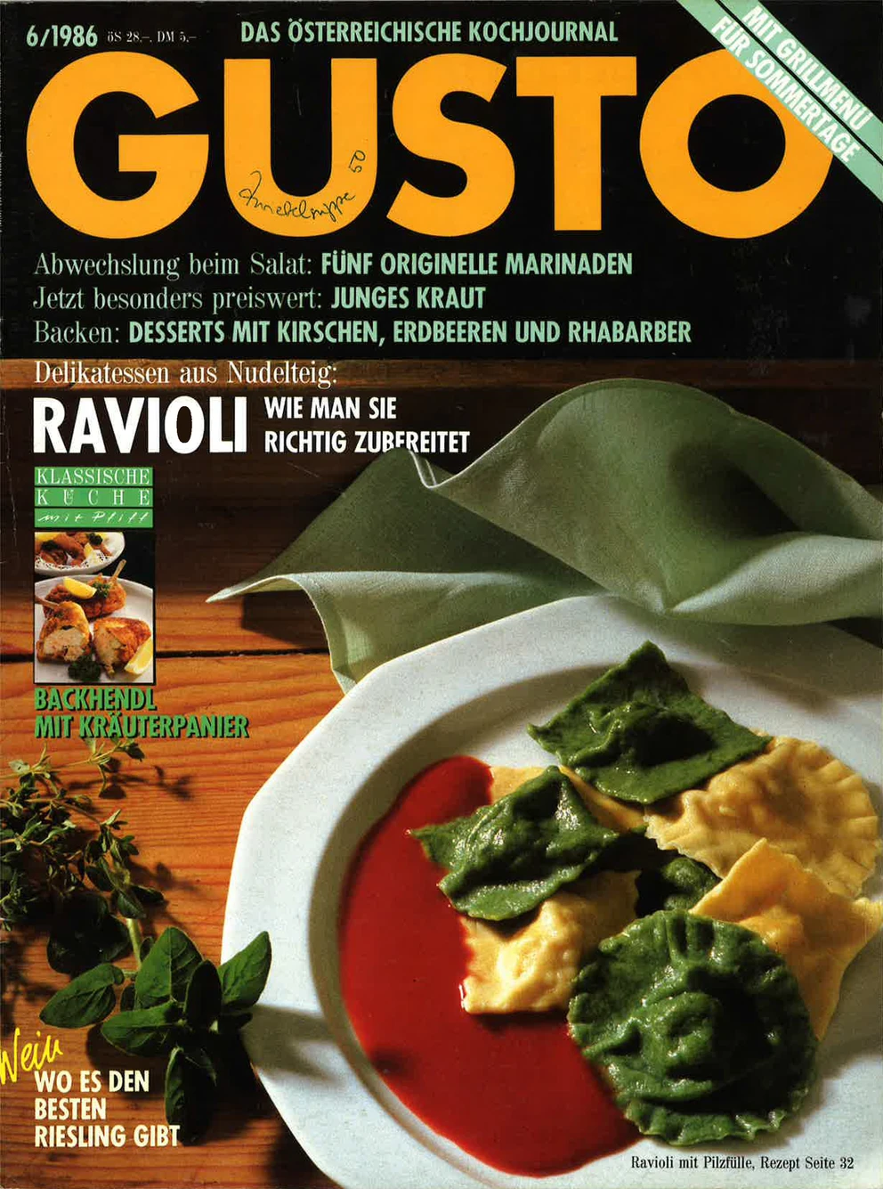 GUSTO.AT Ausgabe - Juni 1986