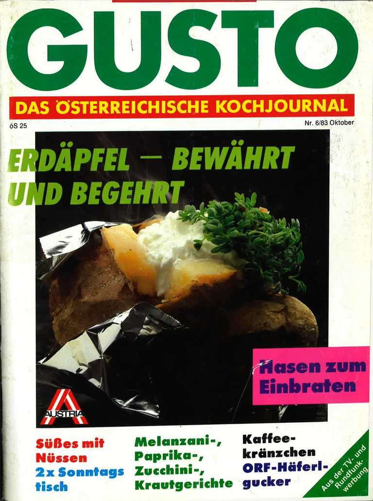 GUSTO.AT Ausgabe - Oktober 1983