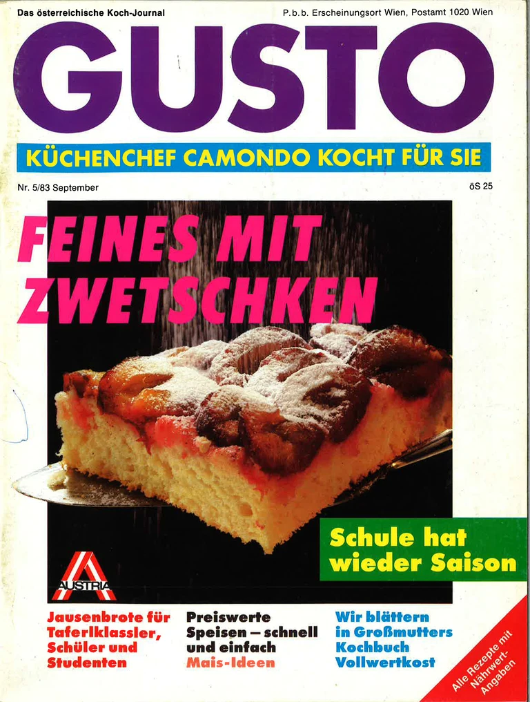 GUSTO.AT Ausgabe - September 1983