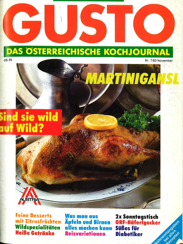 GUSTO.AT Ausgabe - November 1983