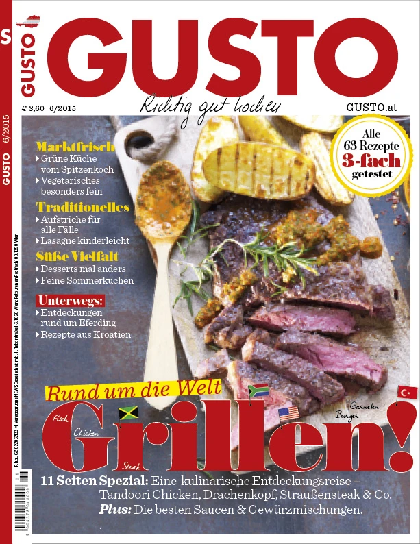 GUSTO.AT Ausgabe - Juni 2015
