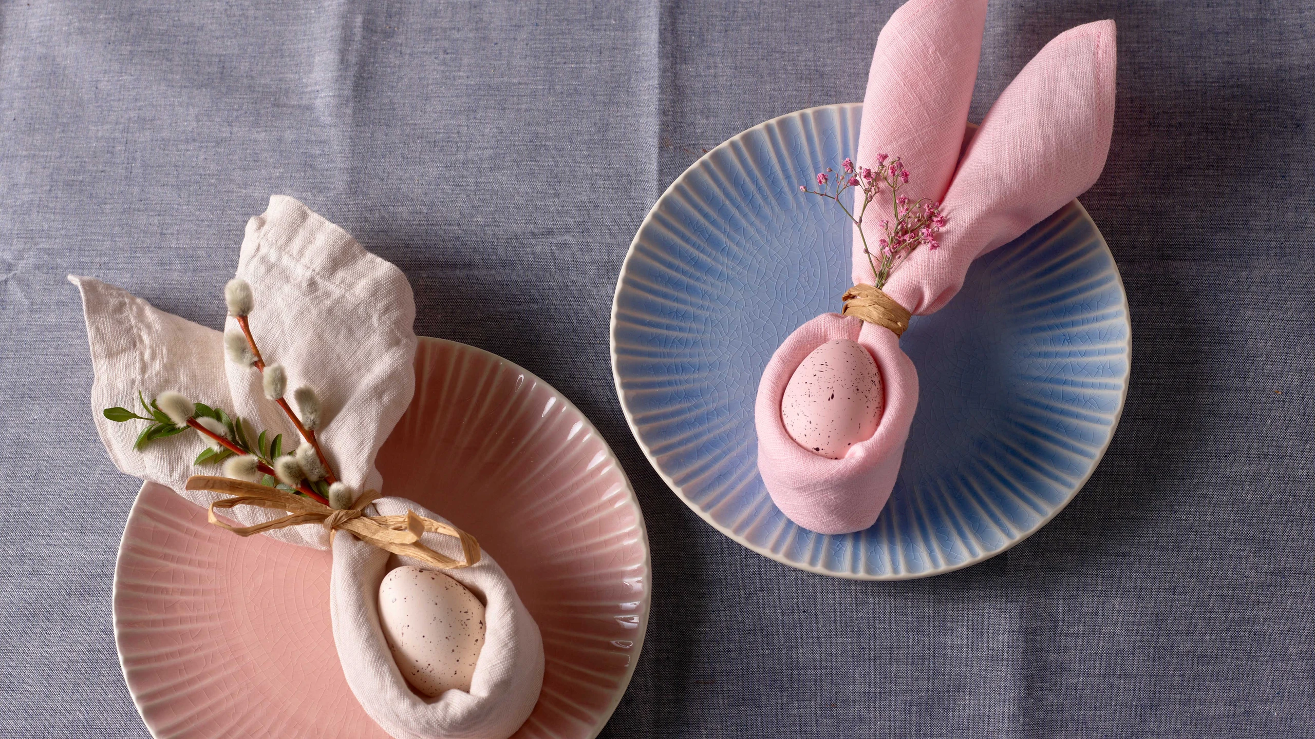 © GUSTO / Dieter Brasch Osterdeko - Servietten falten