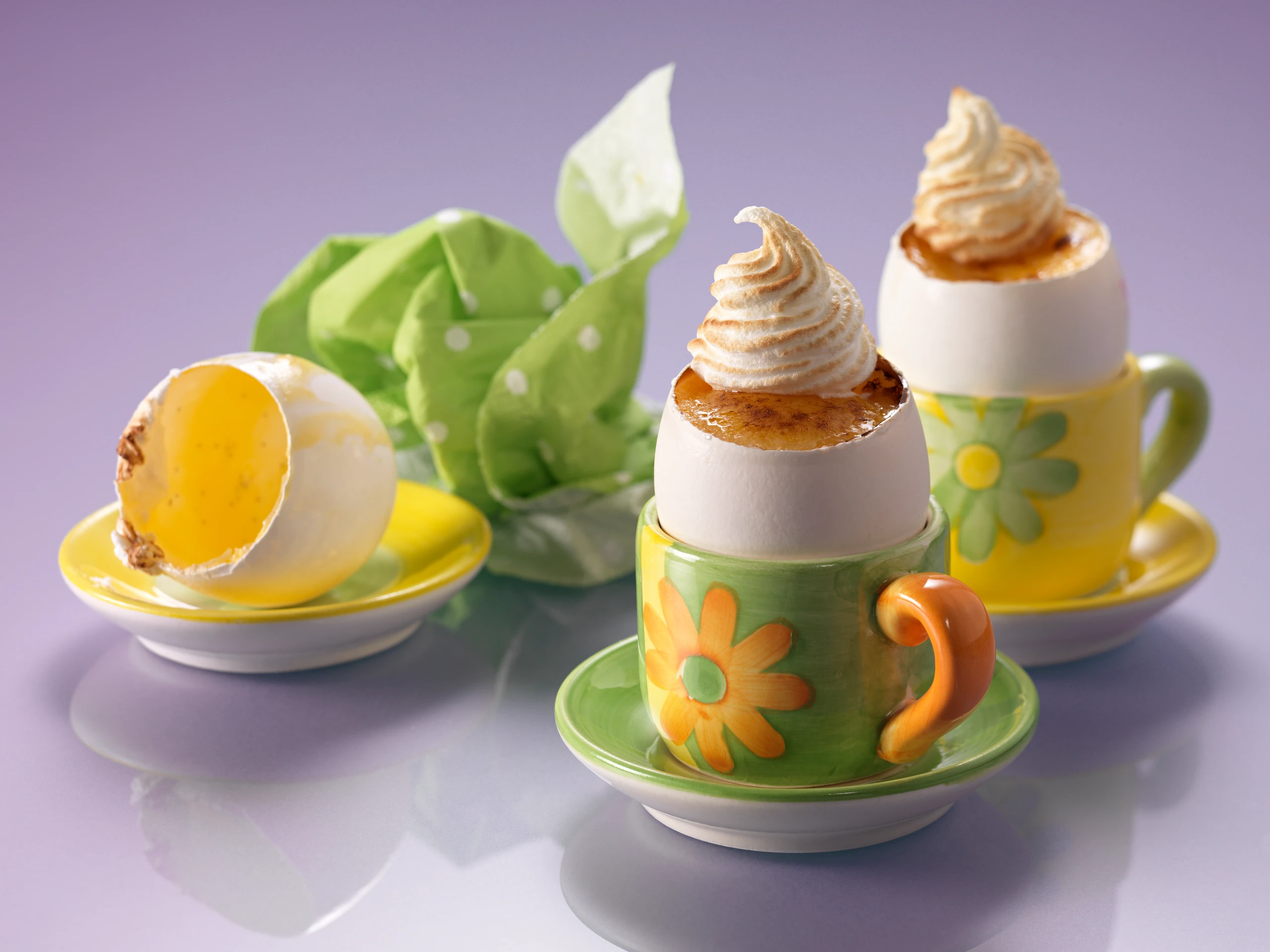 Crème brûlée im Ei