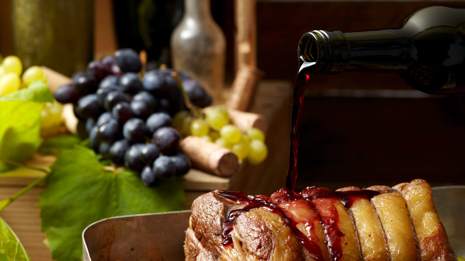 Kochen mit Wein