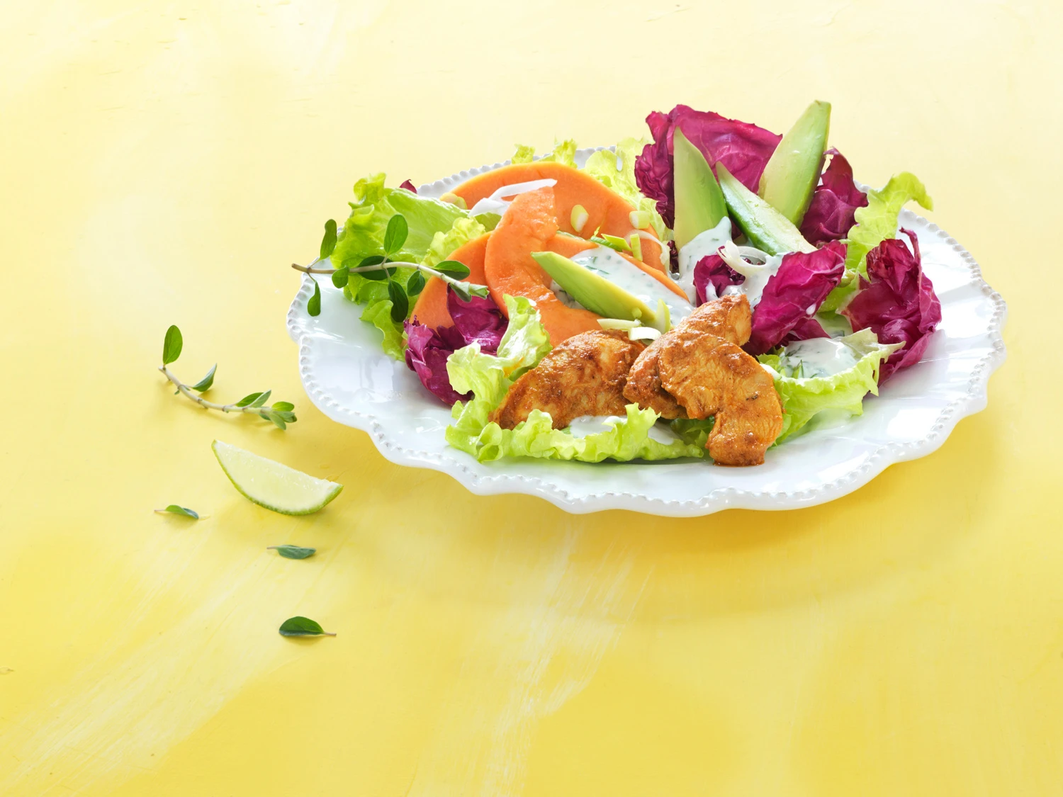 Scharfer Hühnersalat