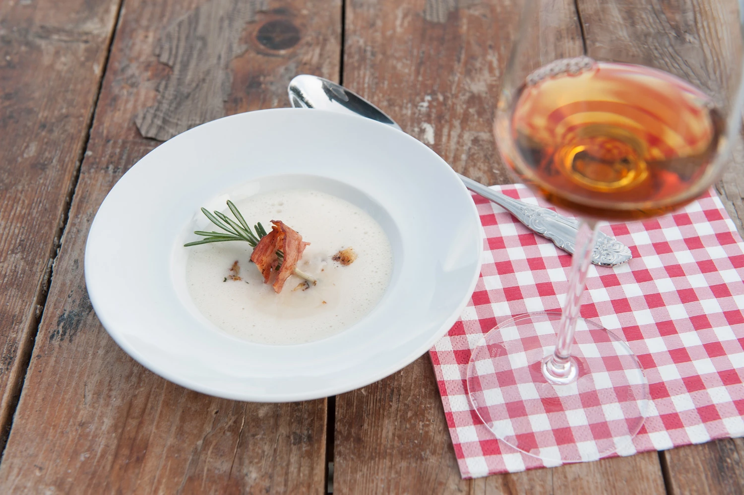 Graukassuppe mit Speck