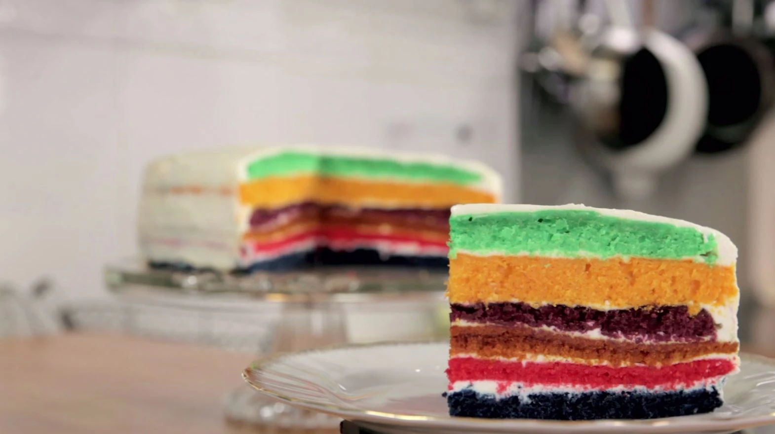 Regenbogenkuchen