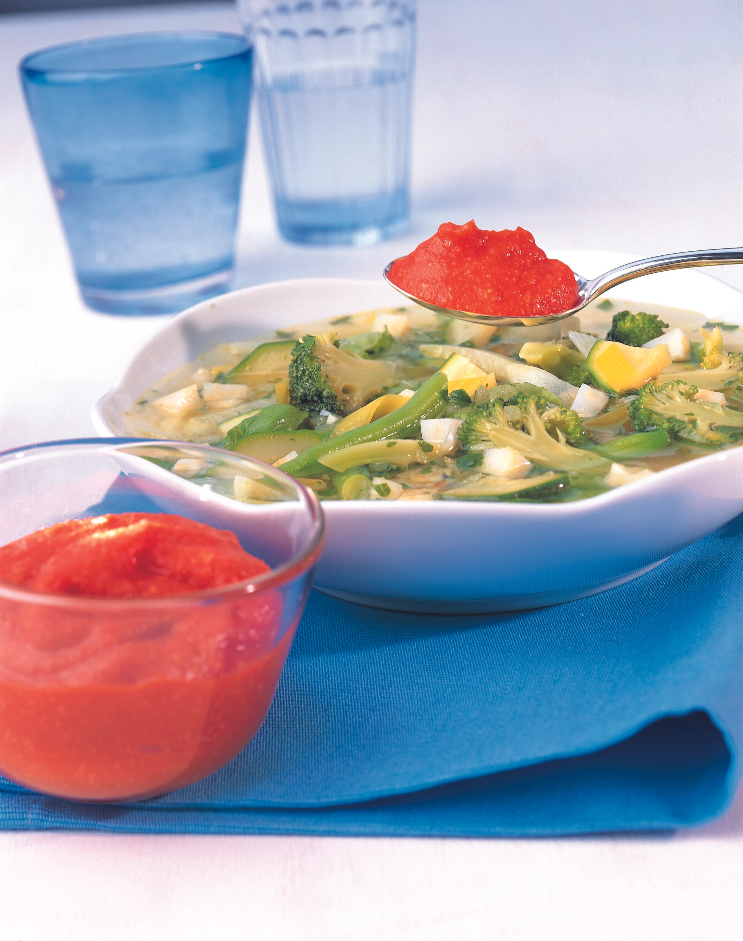 Suppentopf mit Pistou