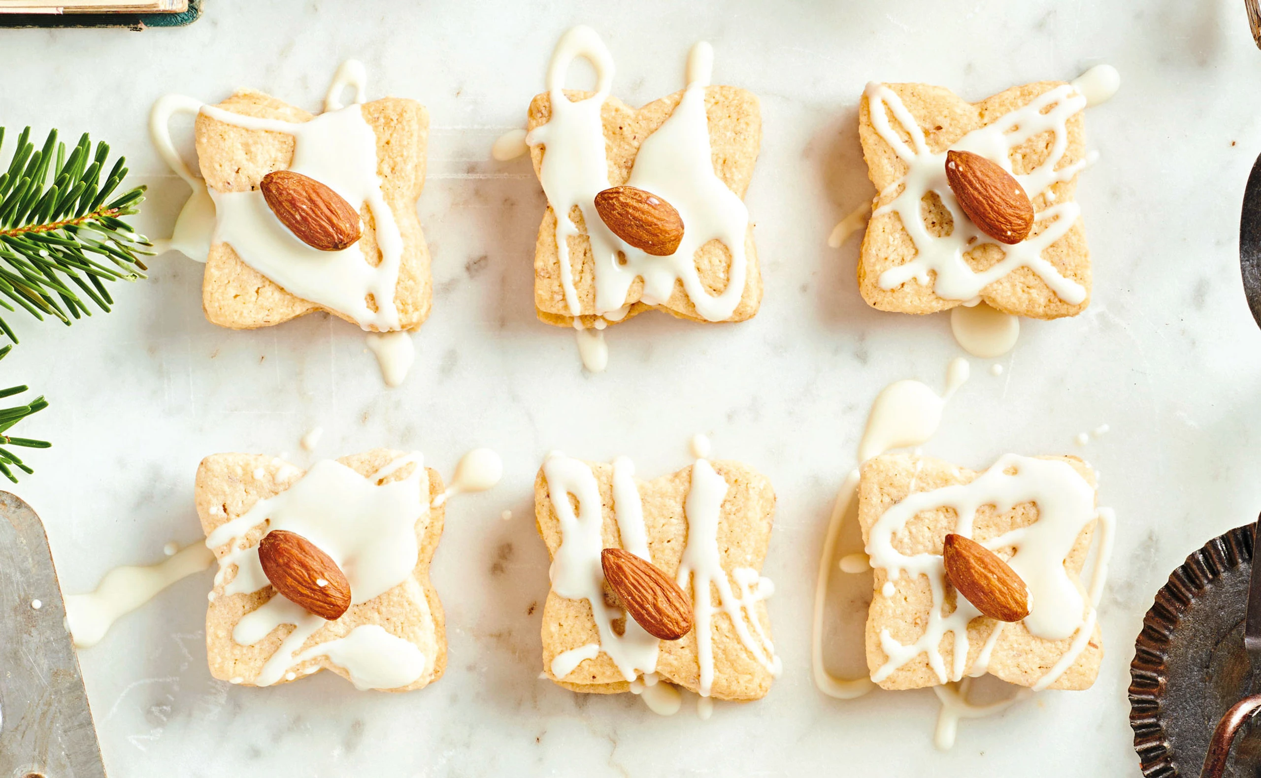Christkindl-Taler mit Schoko-Mandarinen-Ganache