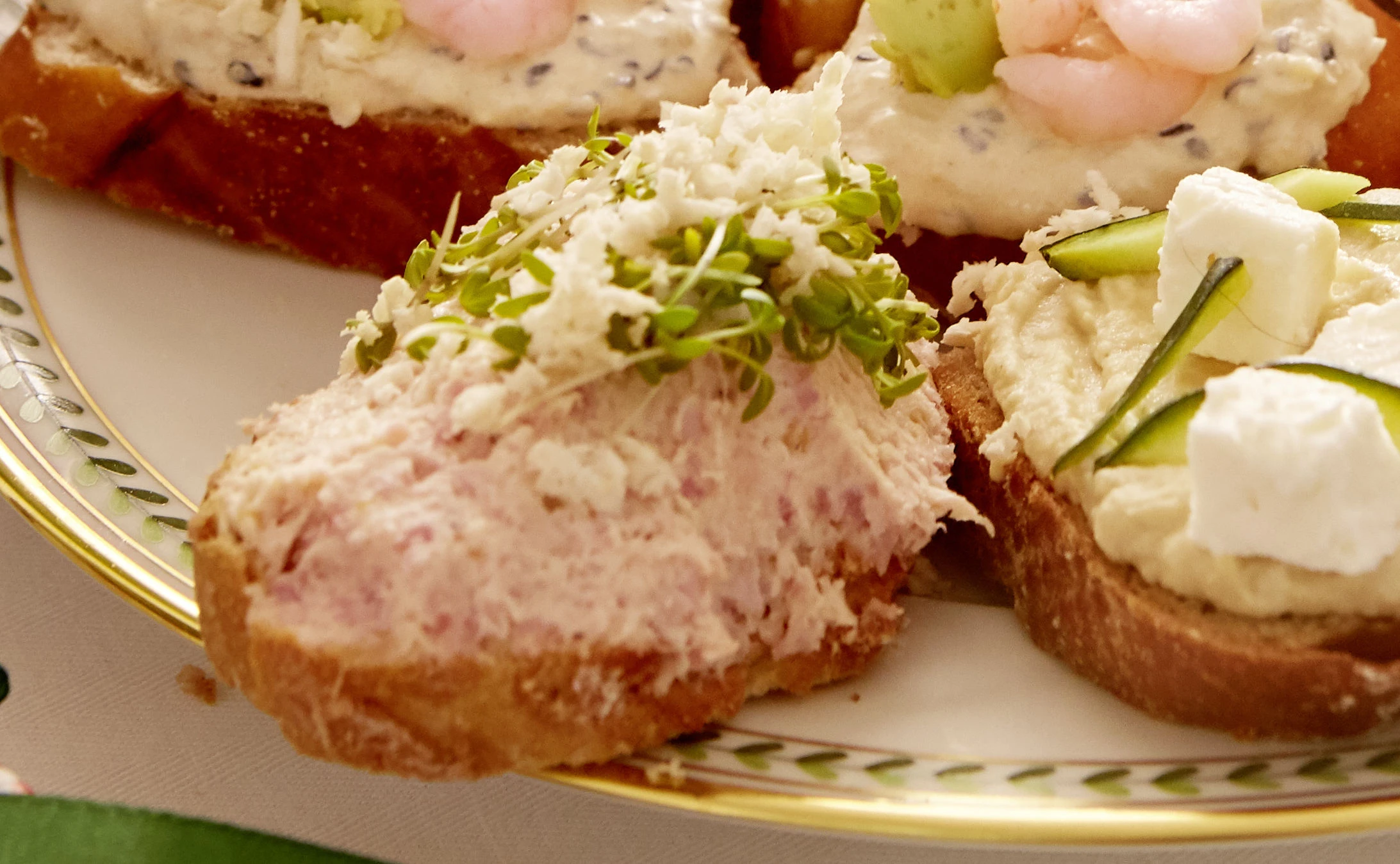 Fleischaufstrich mit Gartenkresse