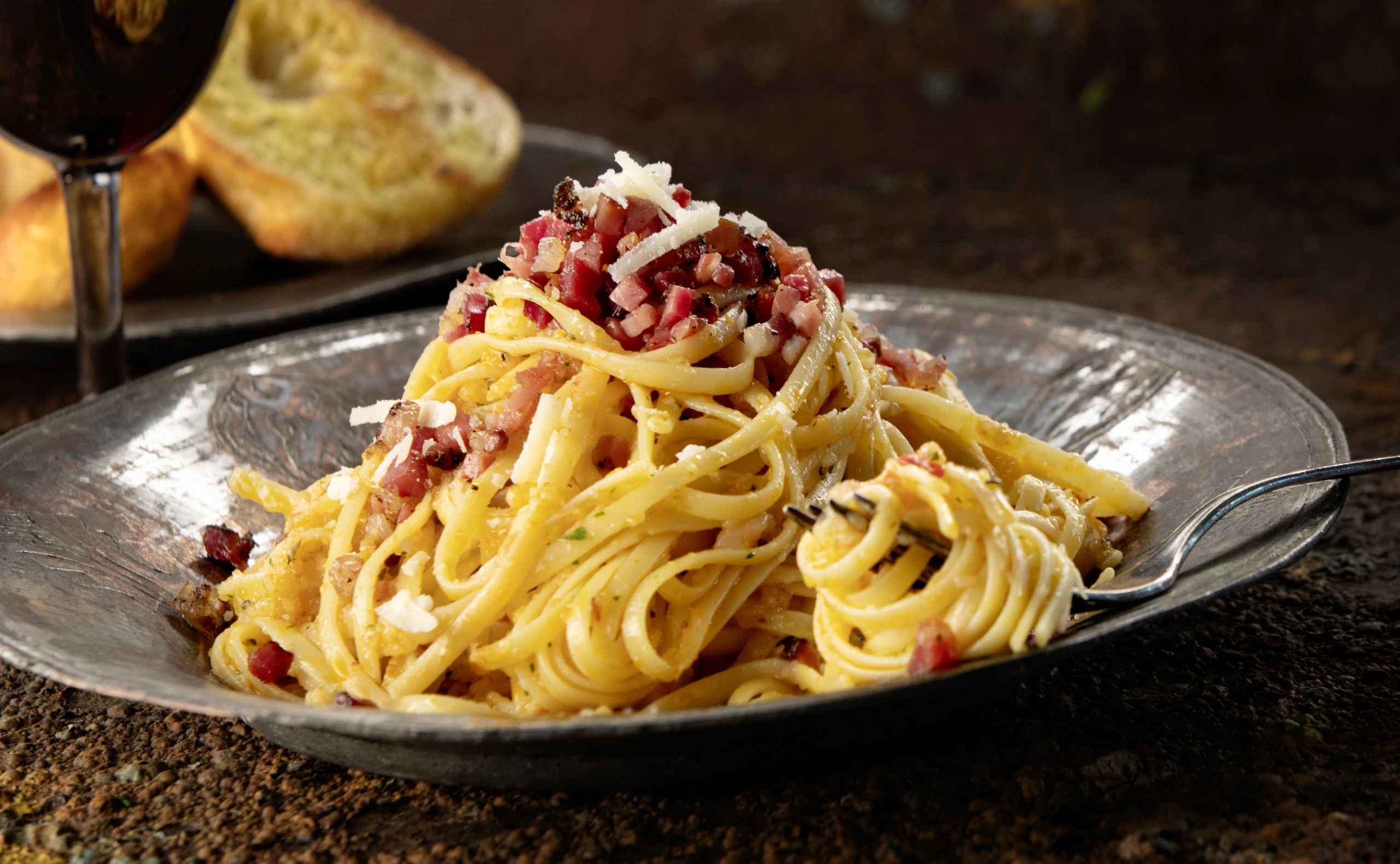 Spaghetti mit Lardopesto