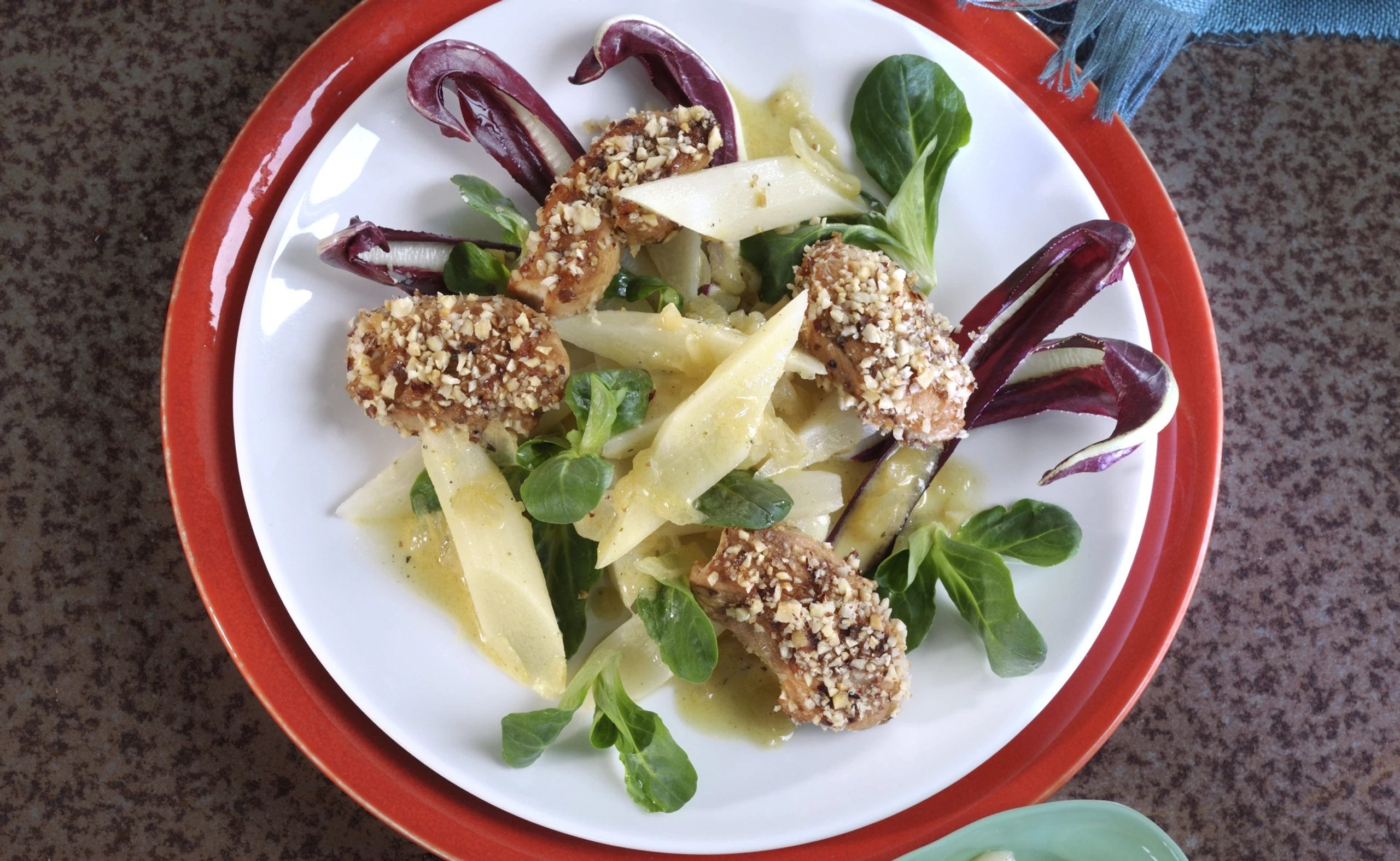 Schwarzwurzelsalat mit Hühnerstreifen