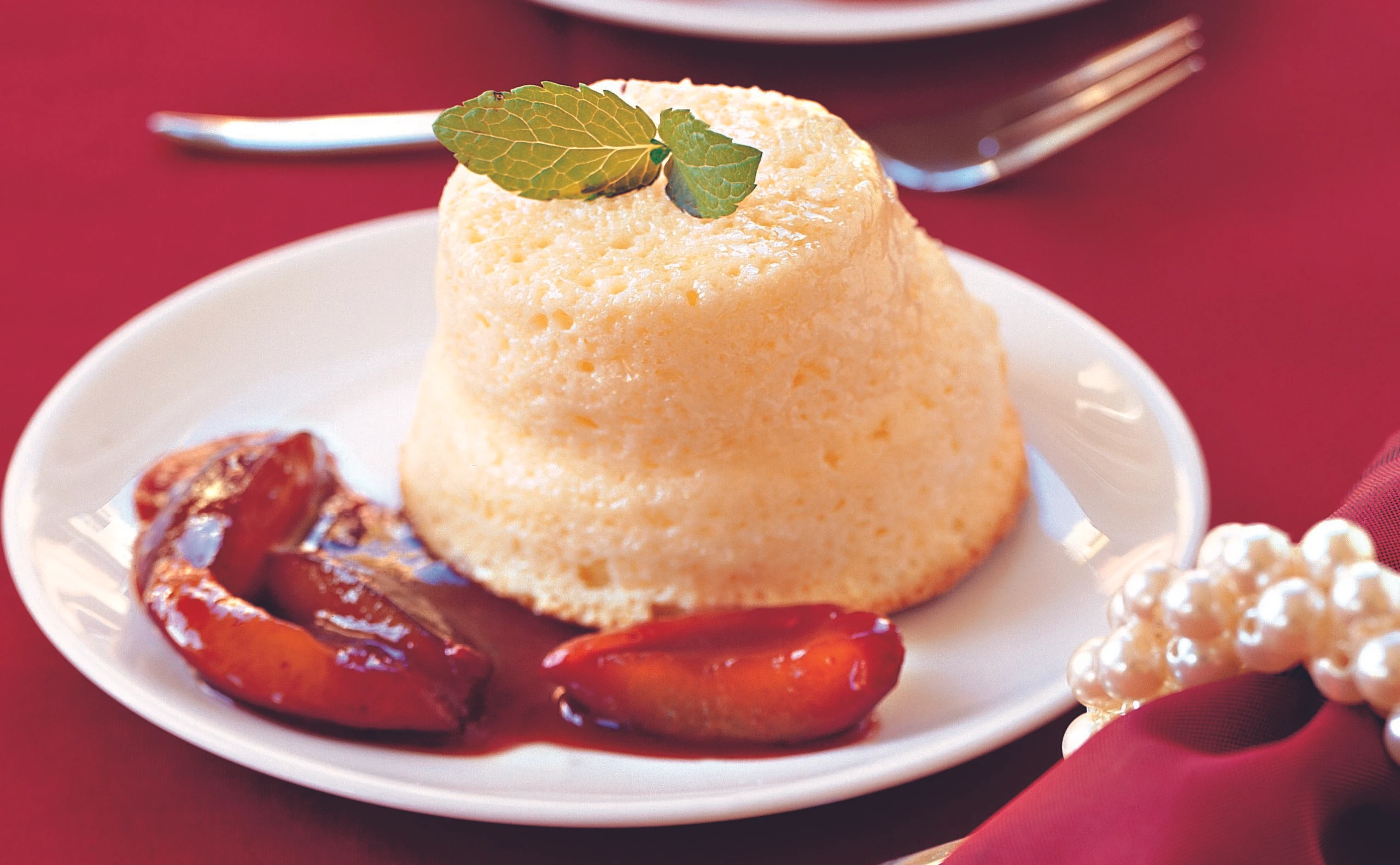 Topfenauflauf mit Zwetschkenröster