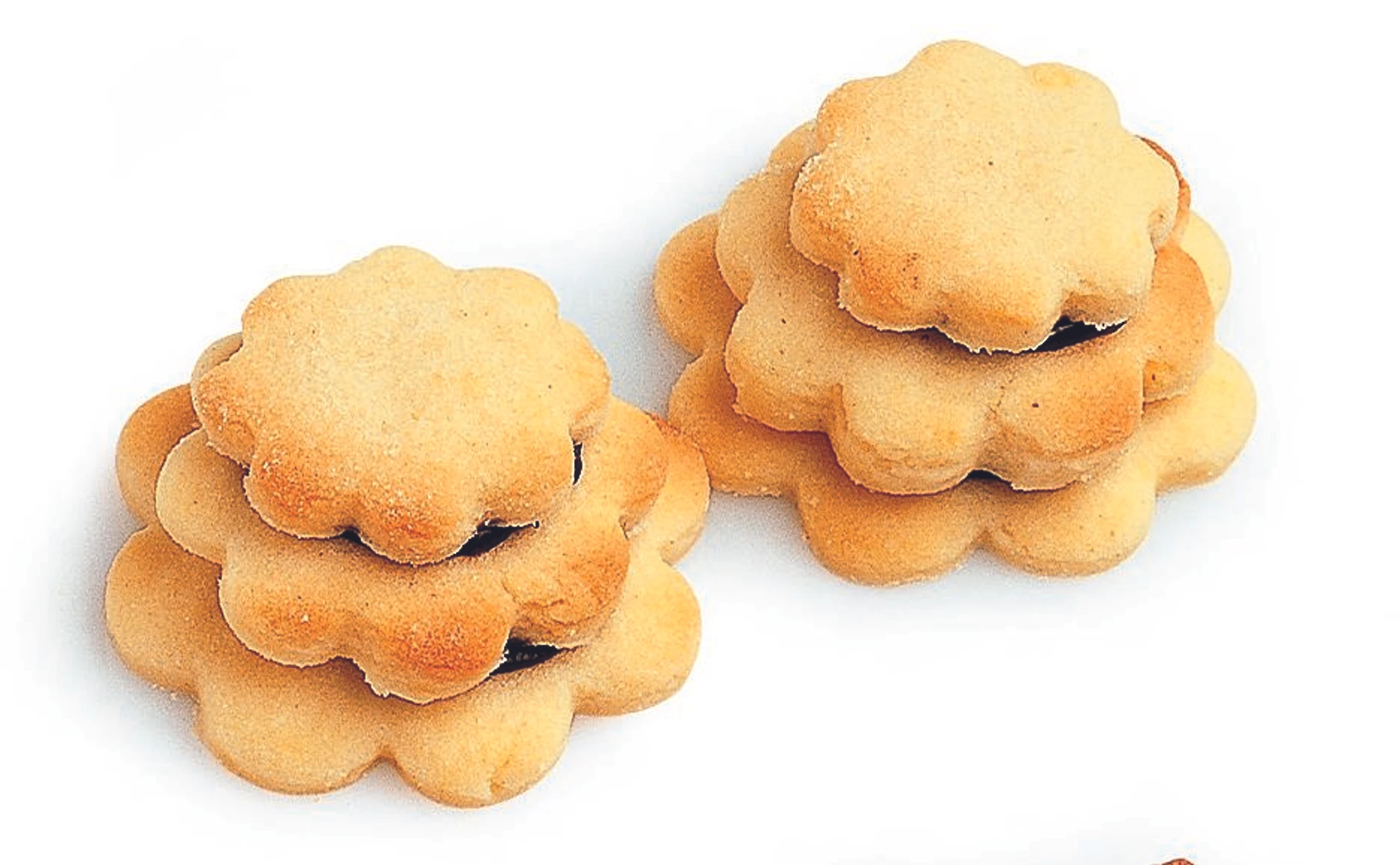 Terrassen-Kekse mit Schokofülle