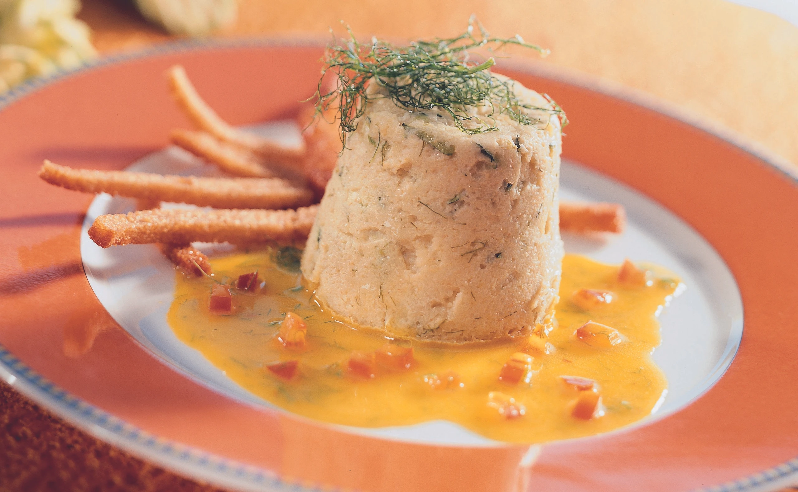 Warmer Fenchelpudding mit Zucchini