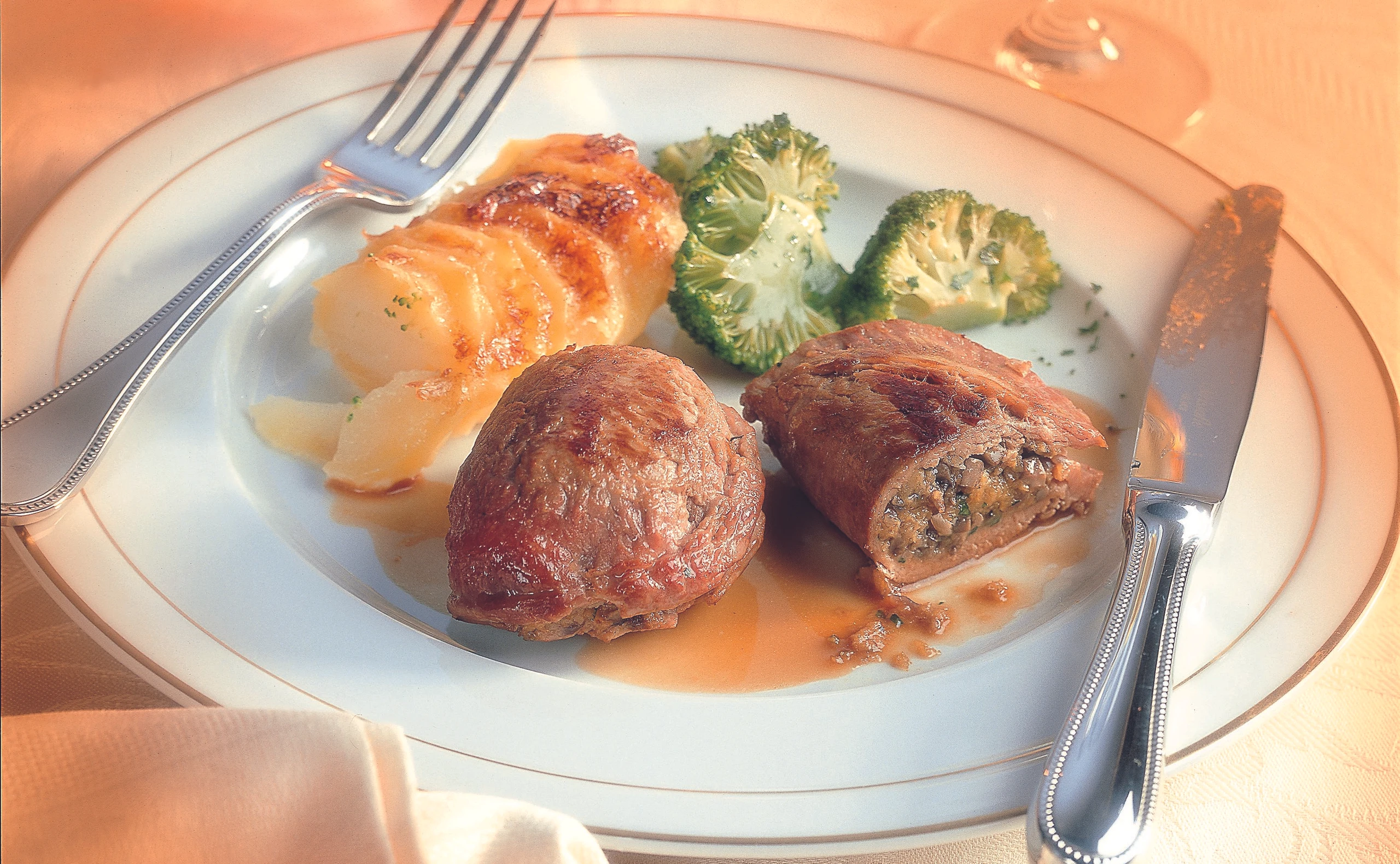 Filettascherl mit Schwammerlfülle