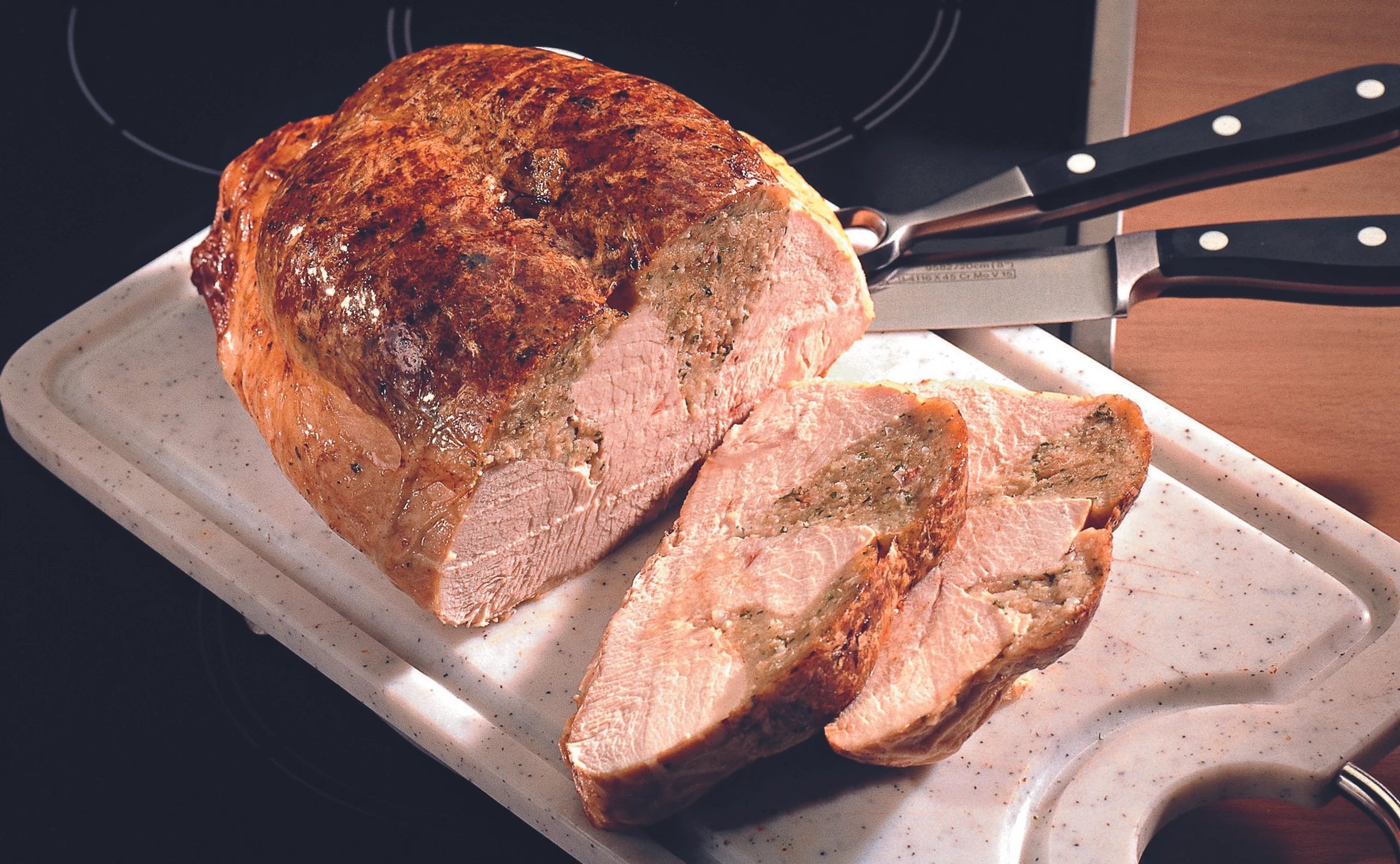 Putenbrust mit Käsefülle