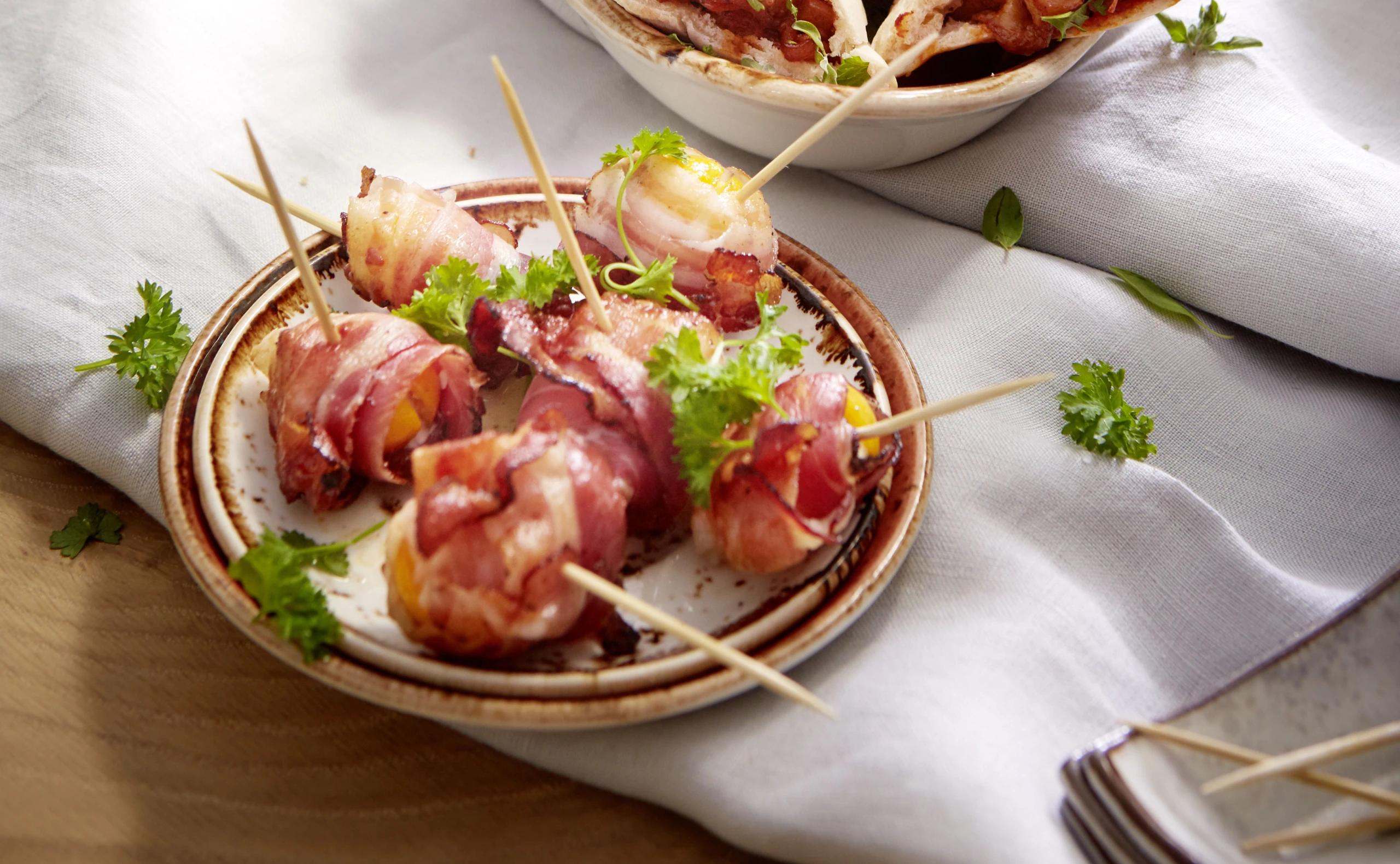 Kumquats im Speckmantel