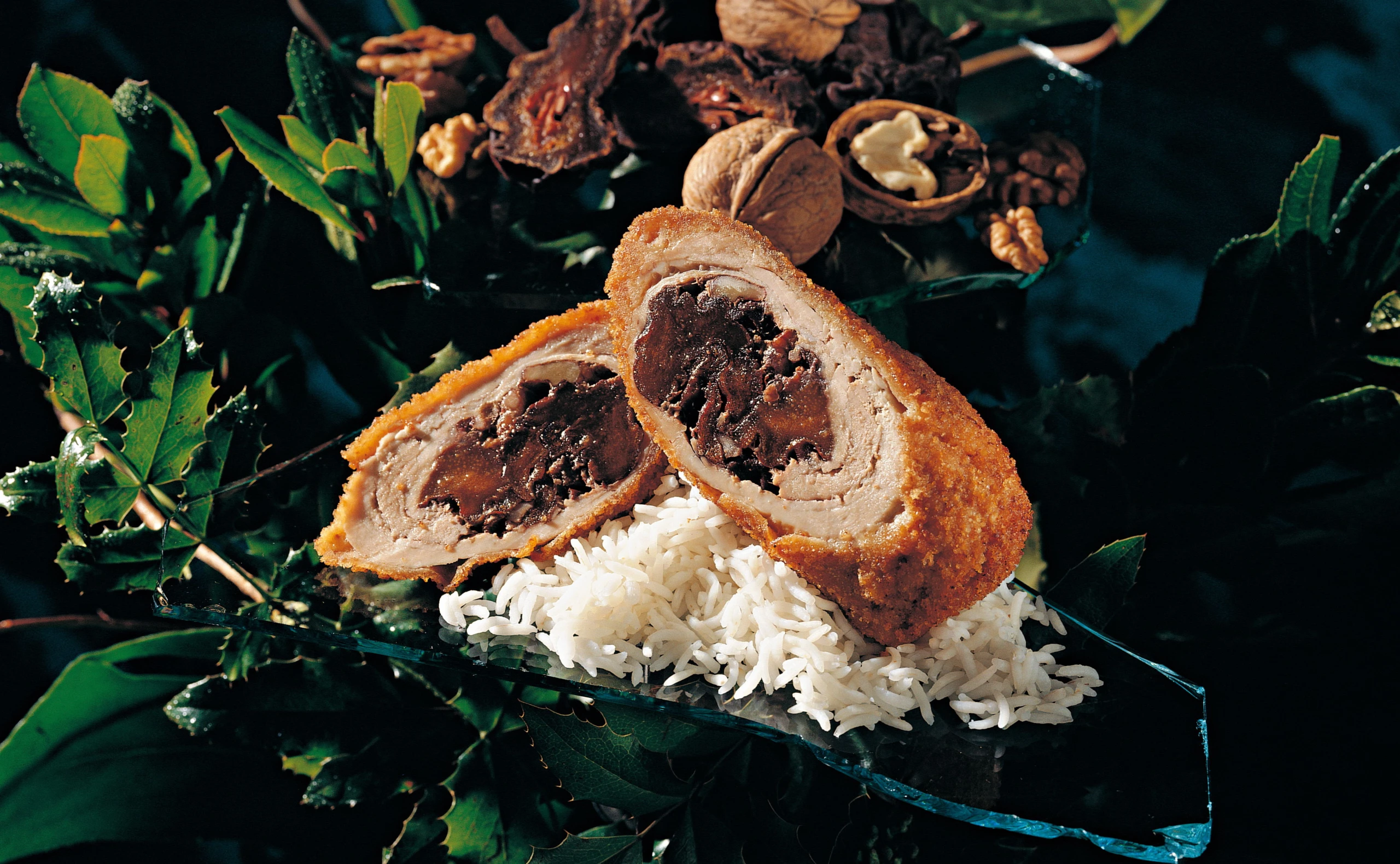 Schweinsrouladen mit Kletzenfülle