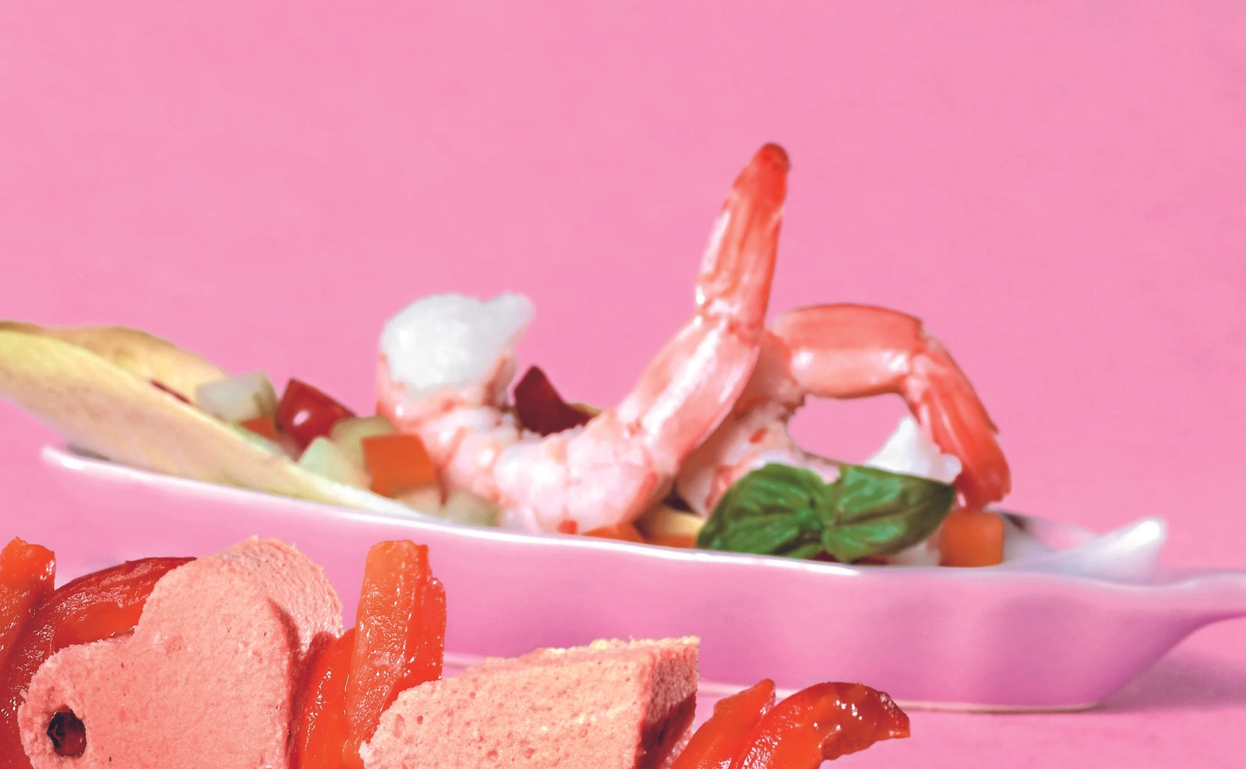 Garnelen auf Chicorée