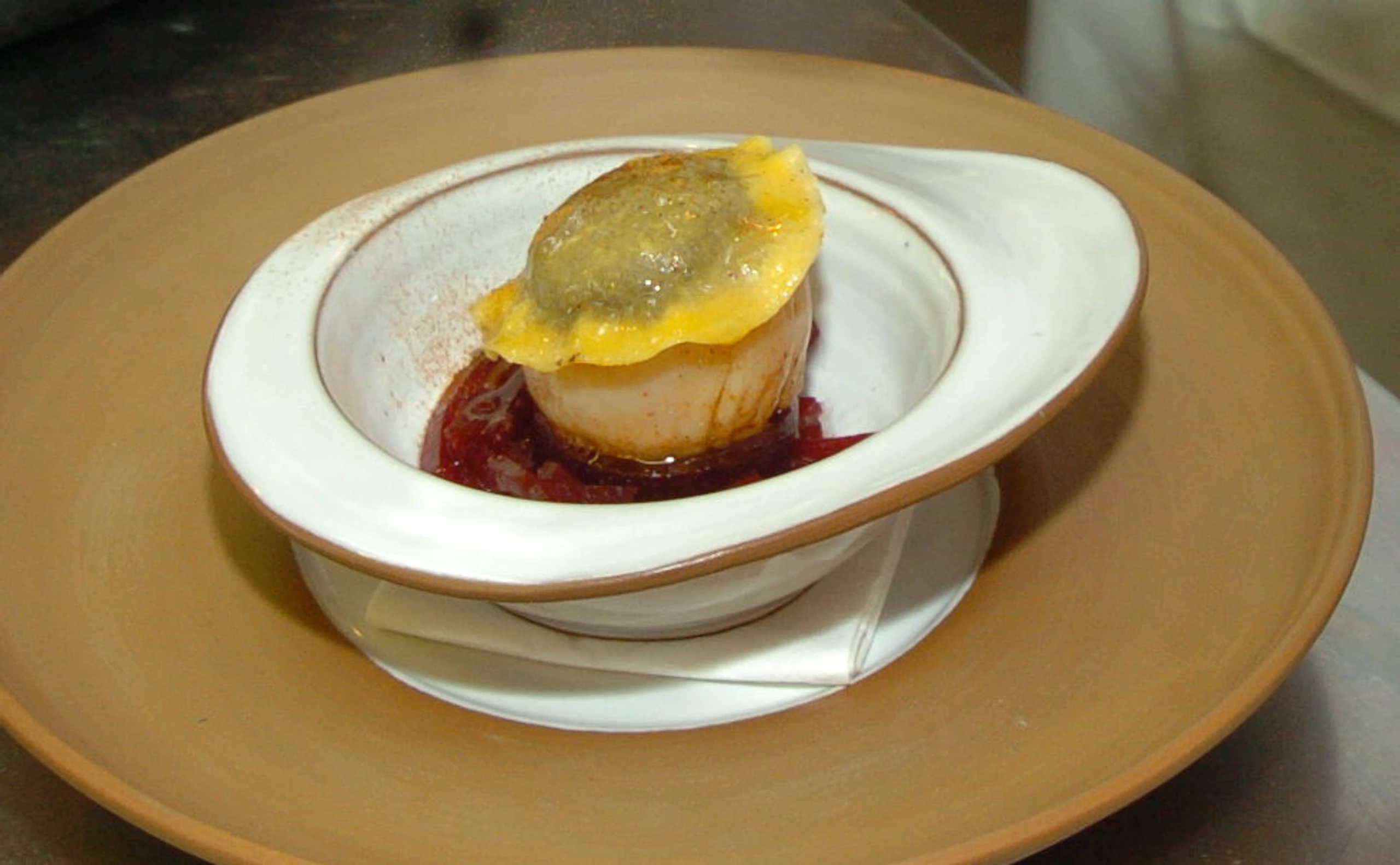 Jakobsmuscheln auf Roten Rüben