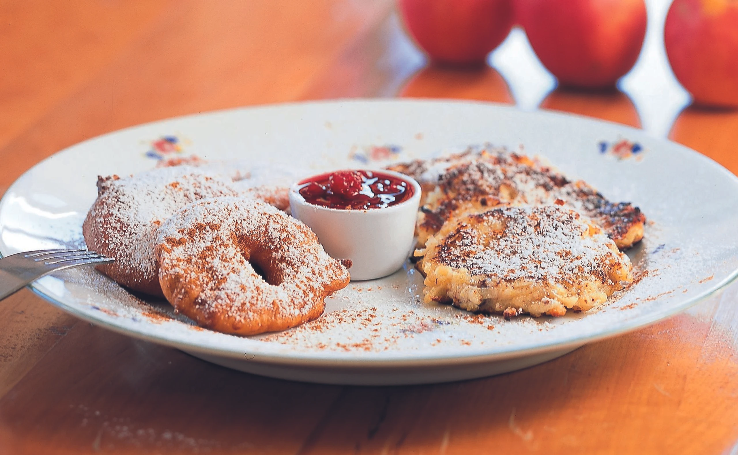 Gebackene Apfelringe