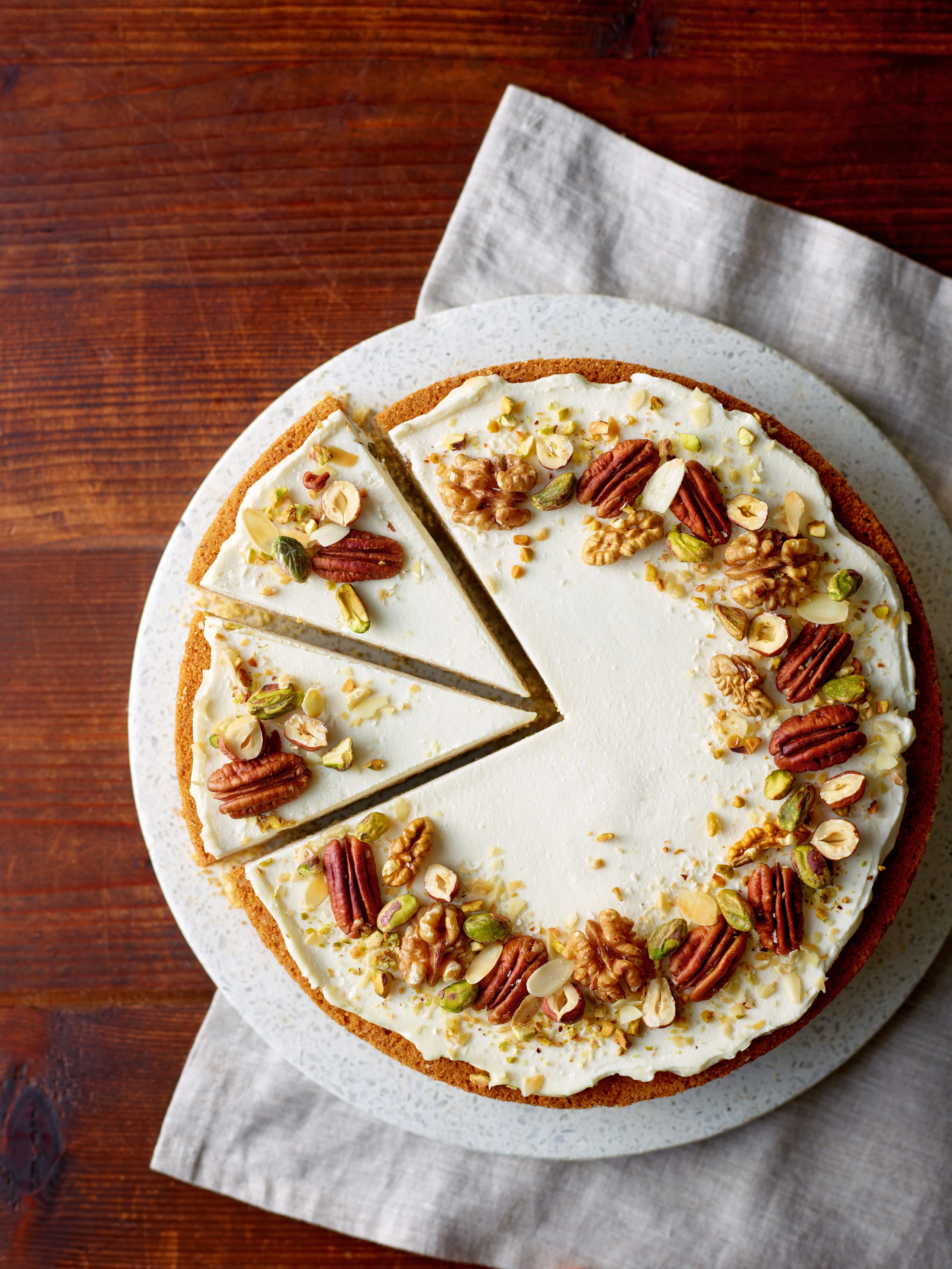 Kürbiskuchen mit Cottage-Cheese-Creme