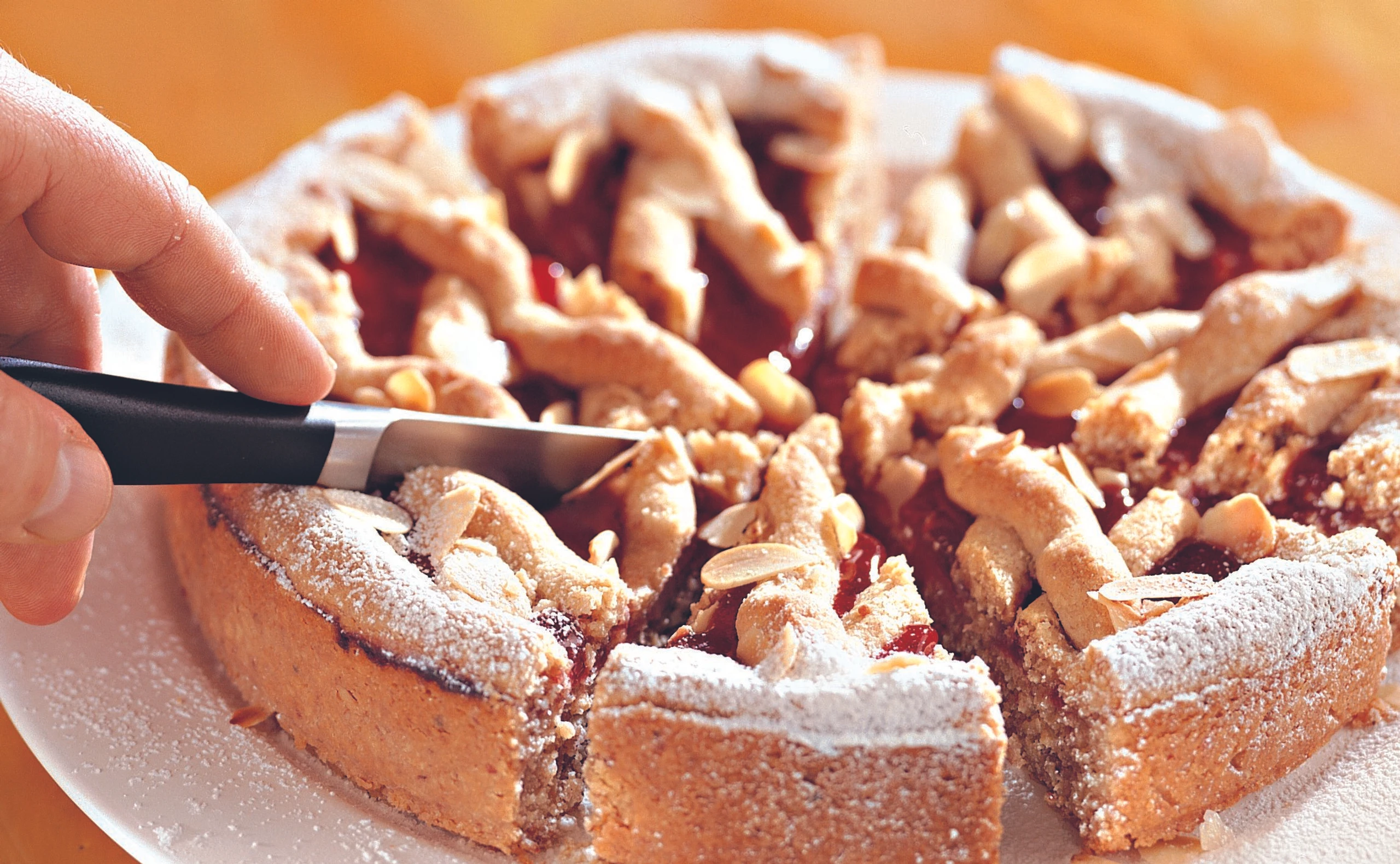 Linzertorte aus Linzerteig