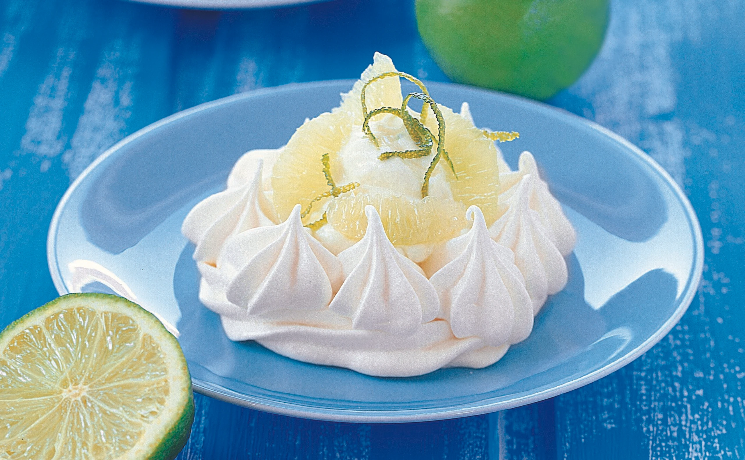 Meringue mit Limettencreme