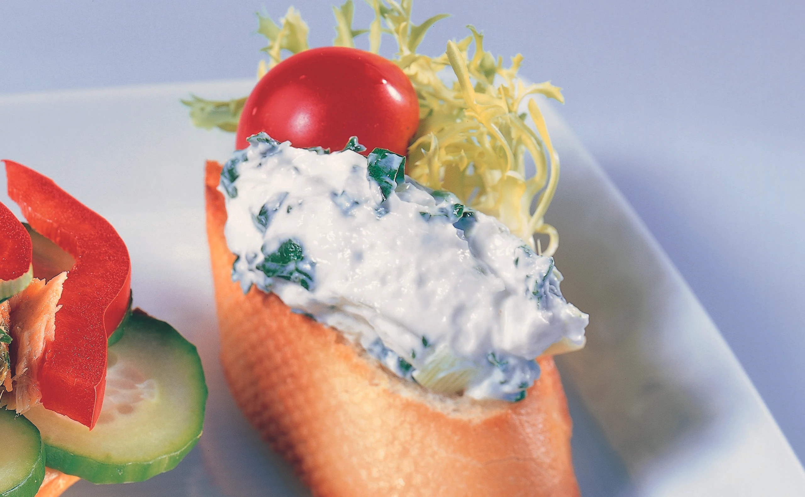 Crostini mit Spinat-Creme