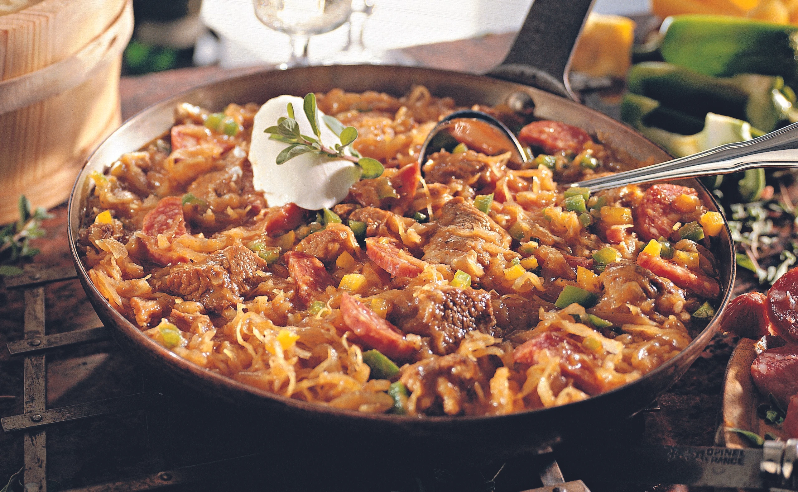 Krautfleisch mit Paprika