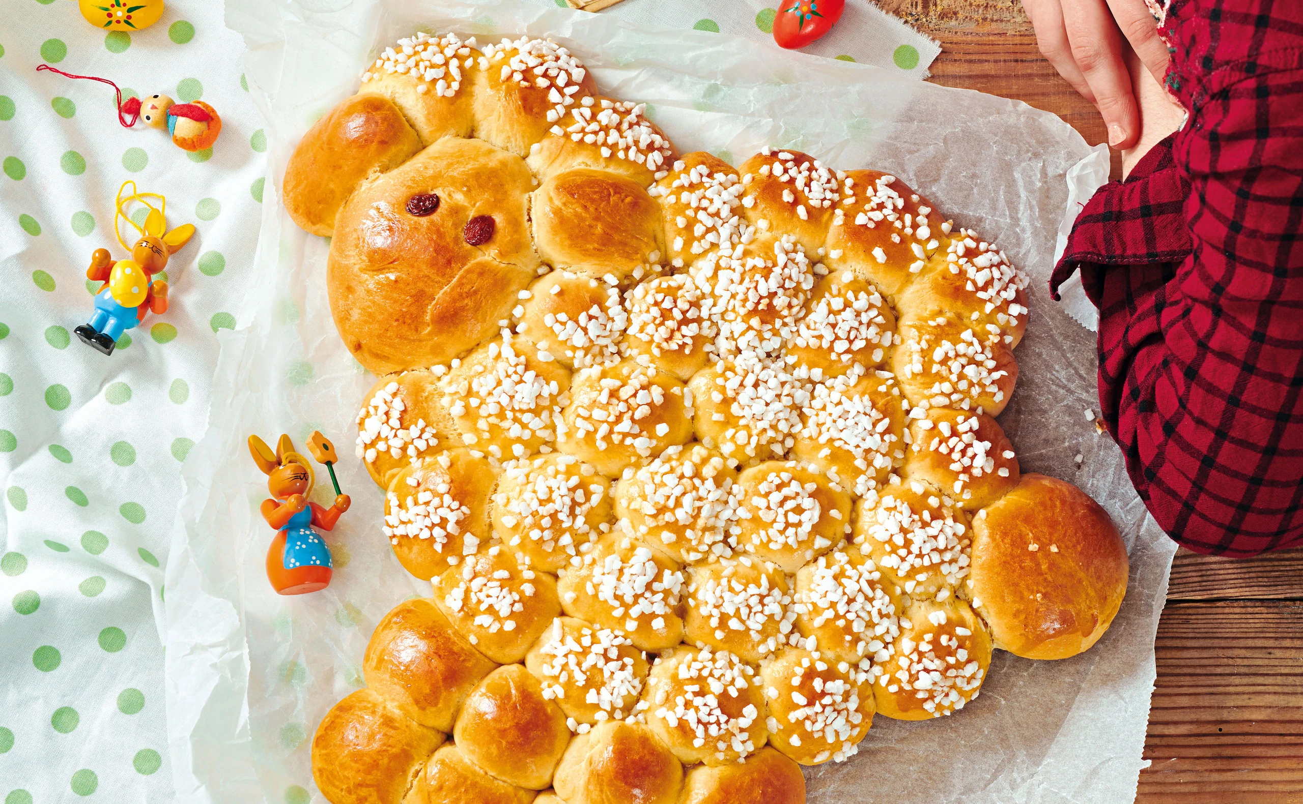 Süßes Osterschäfchen