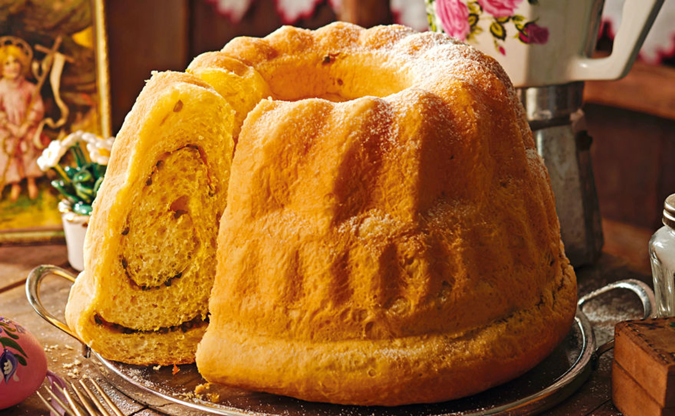 Reindling mit Orangenbutter und Pistazien