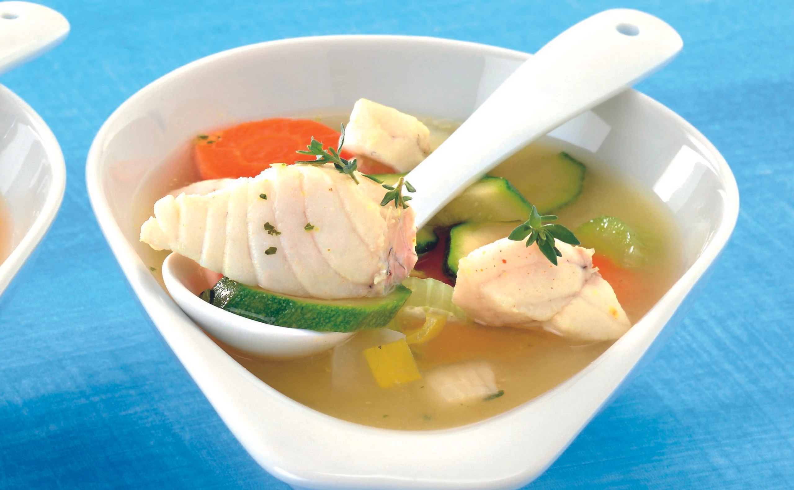 Gemüsetopf mit Fisch