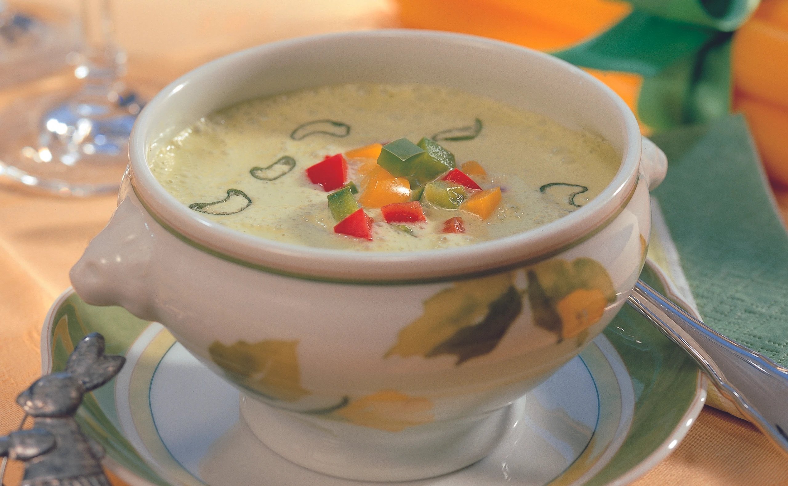 Jungzwiebel-Rahmsuppe