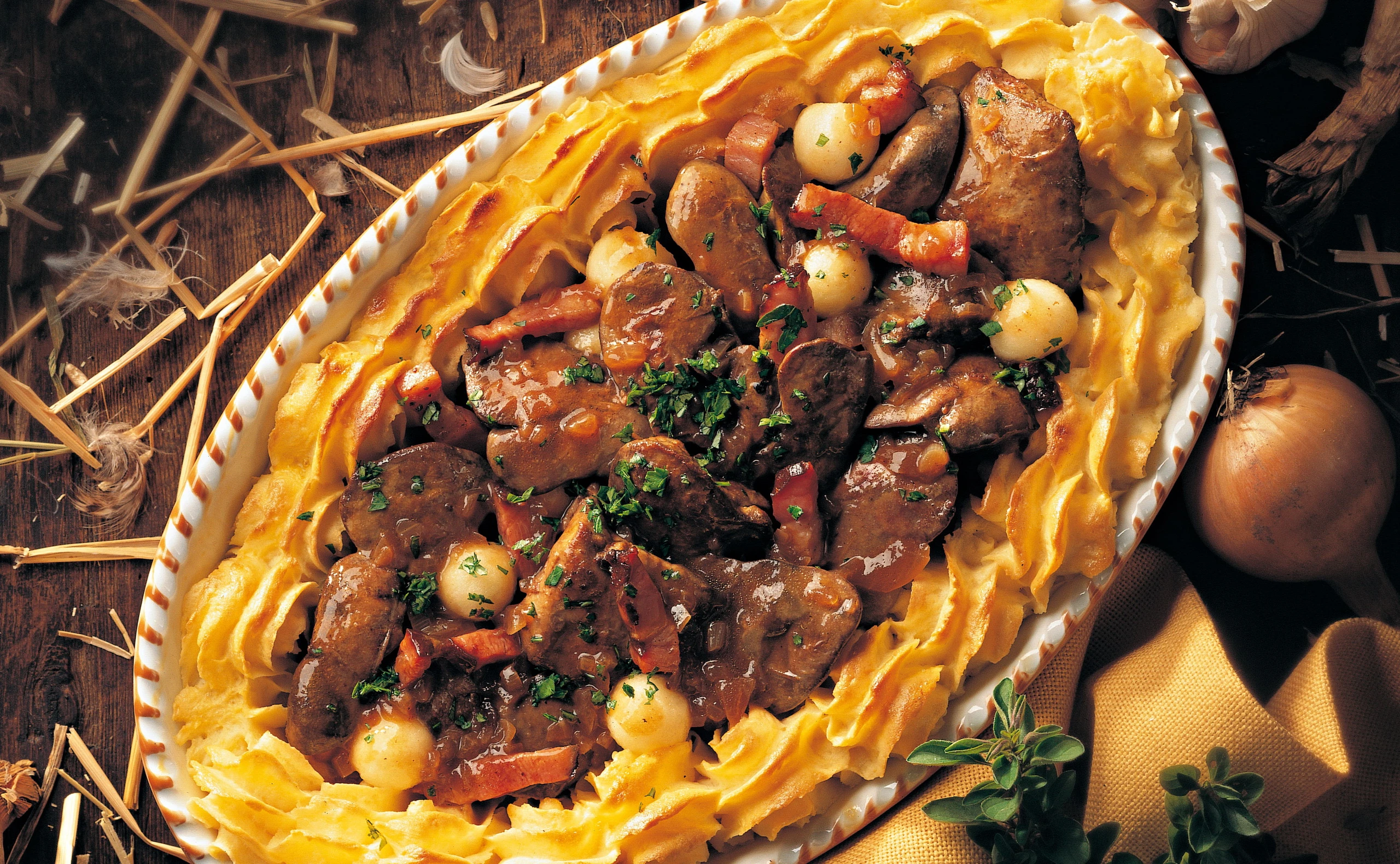Feines Ragout aus Hühnerleber
