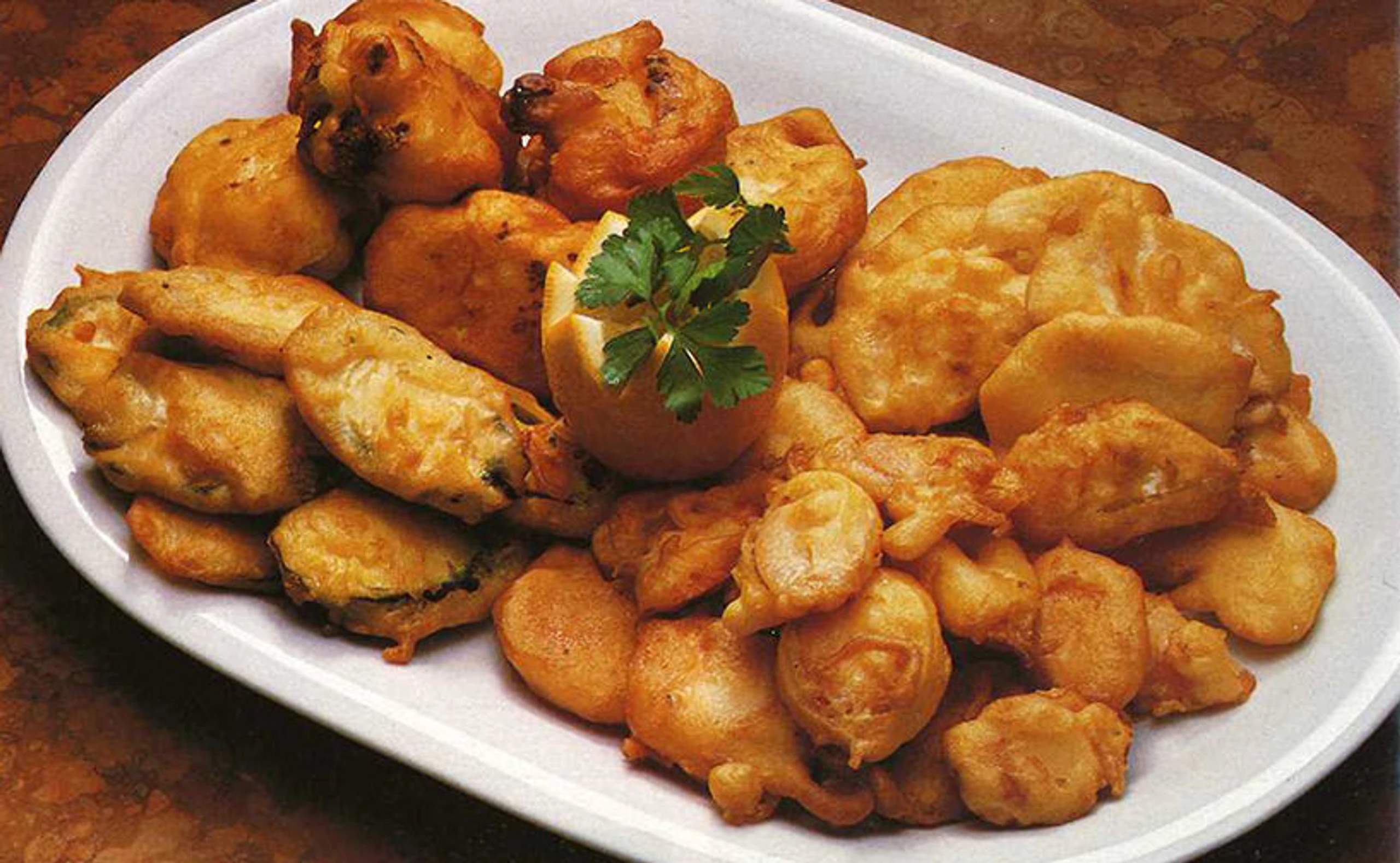 Gemüse in Bierteig gebacken