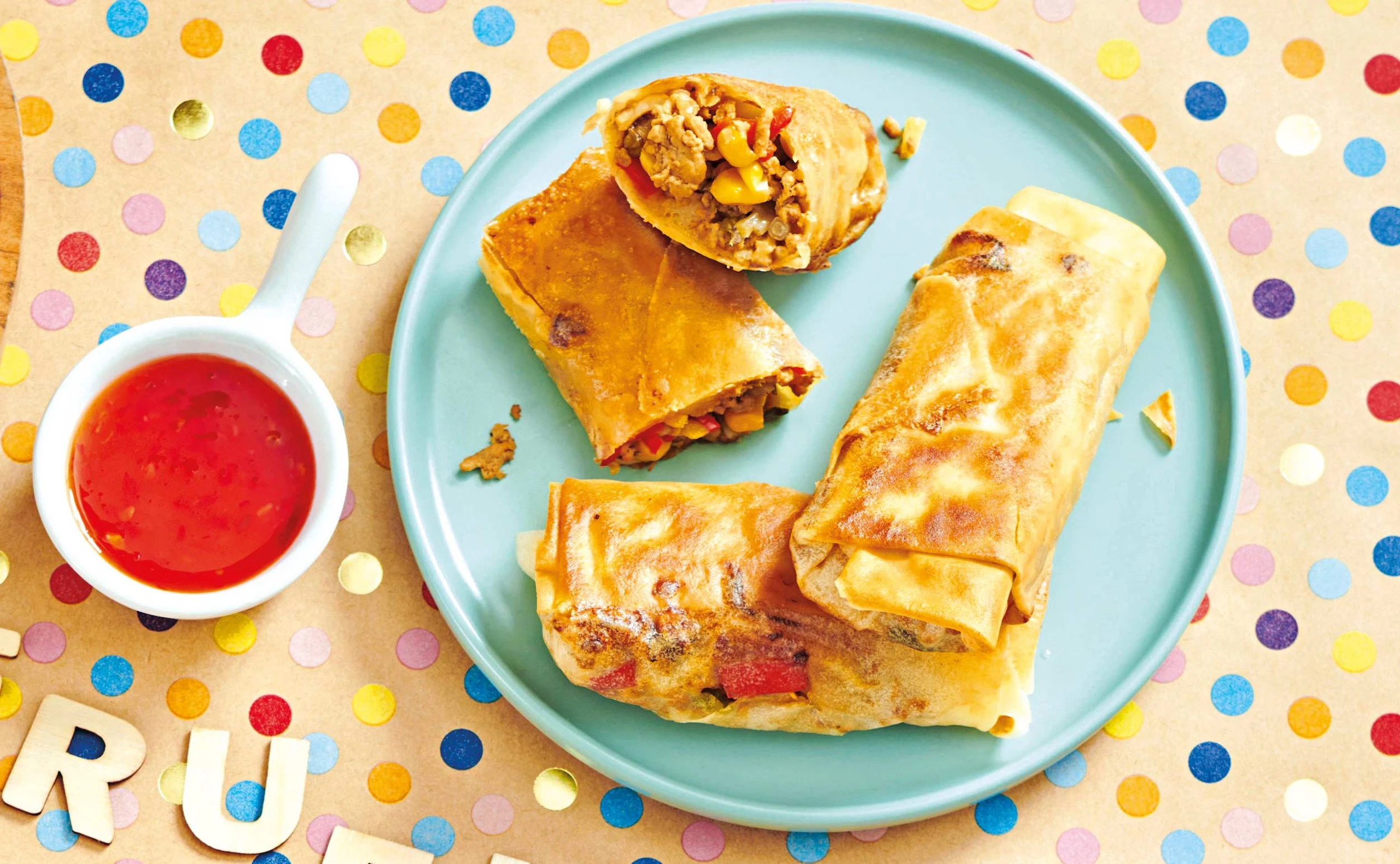 Knusprige Frühlingsrollen mit Faschiertem