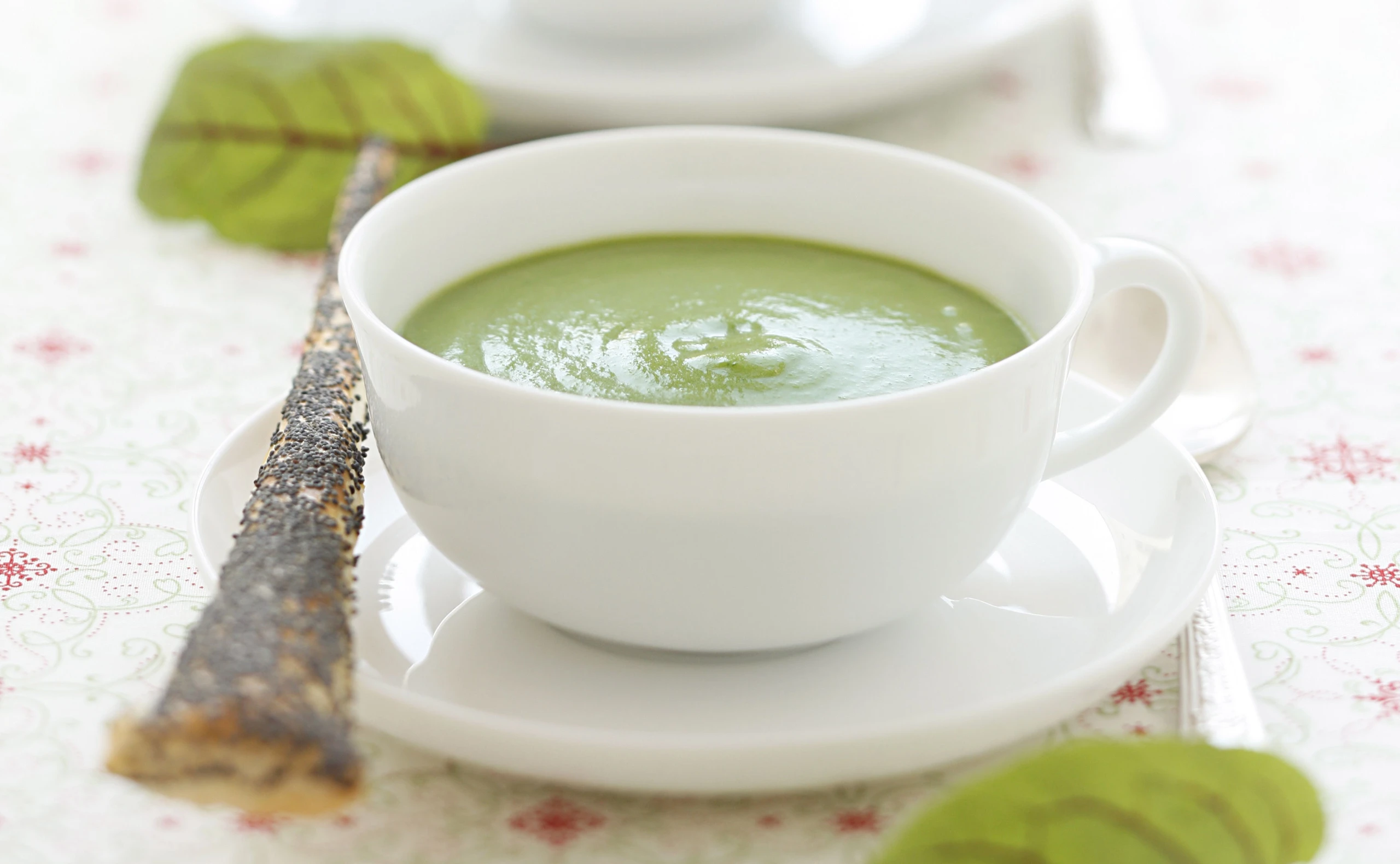 Sauerampfersuppe mit Mohnstangerln