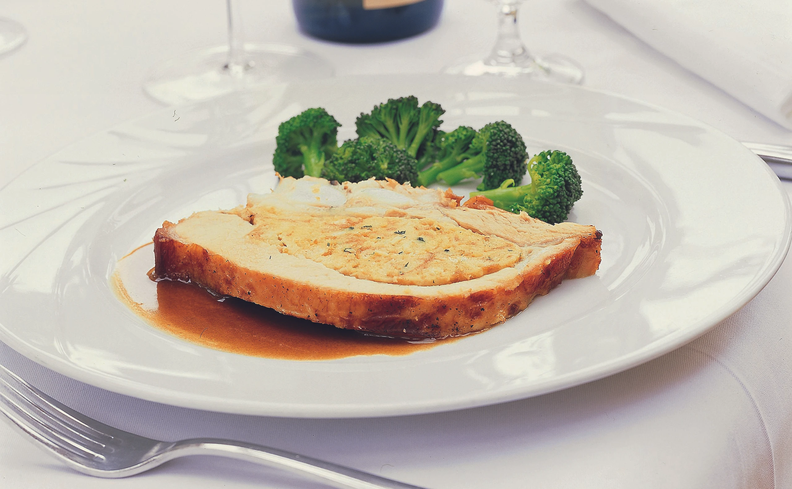 Kalbsbrust mit Semmelfülle